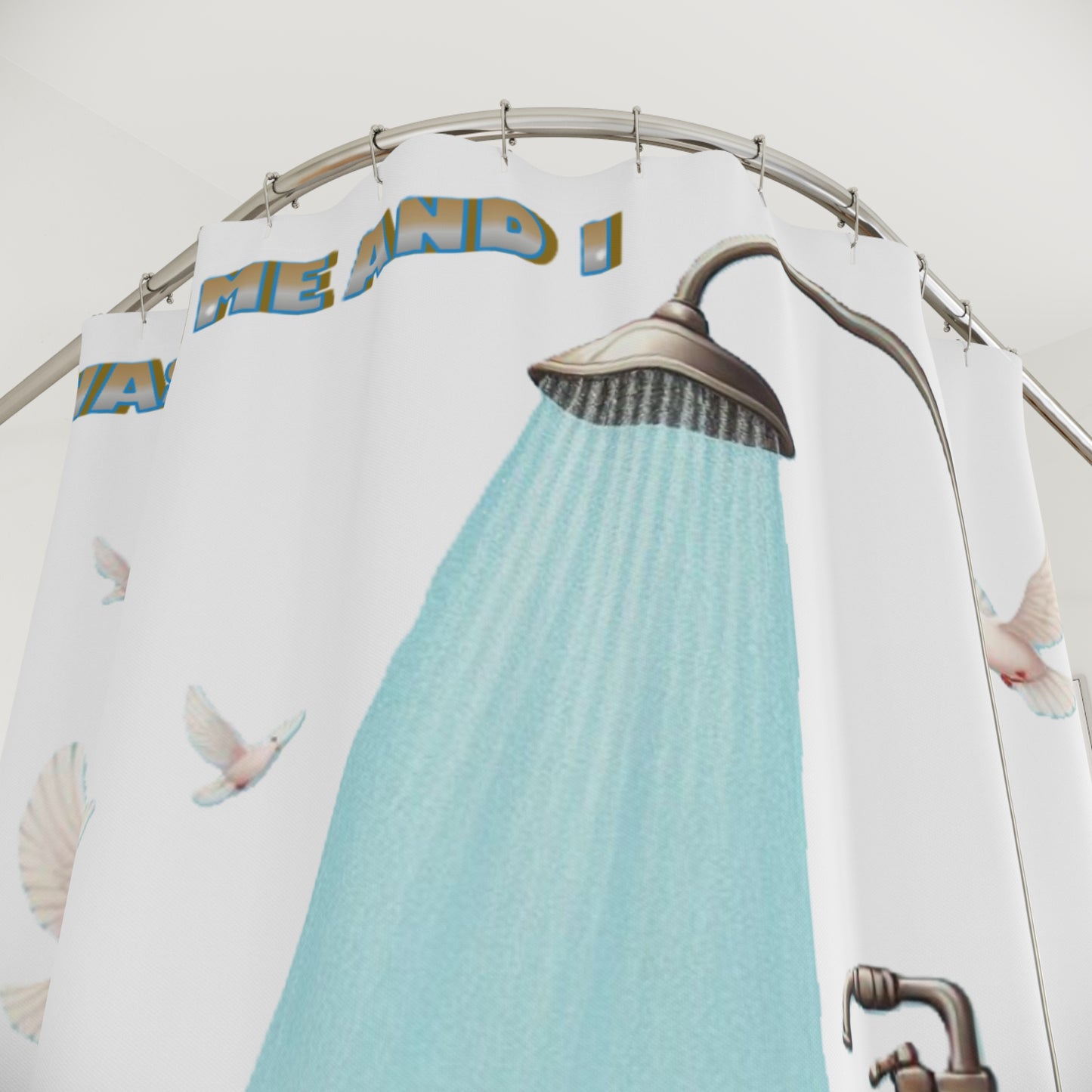 Shower Curtains "Wash Me and I Will Be Whiter Than Snow"