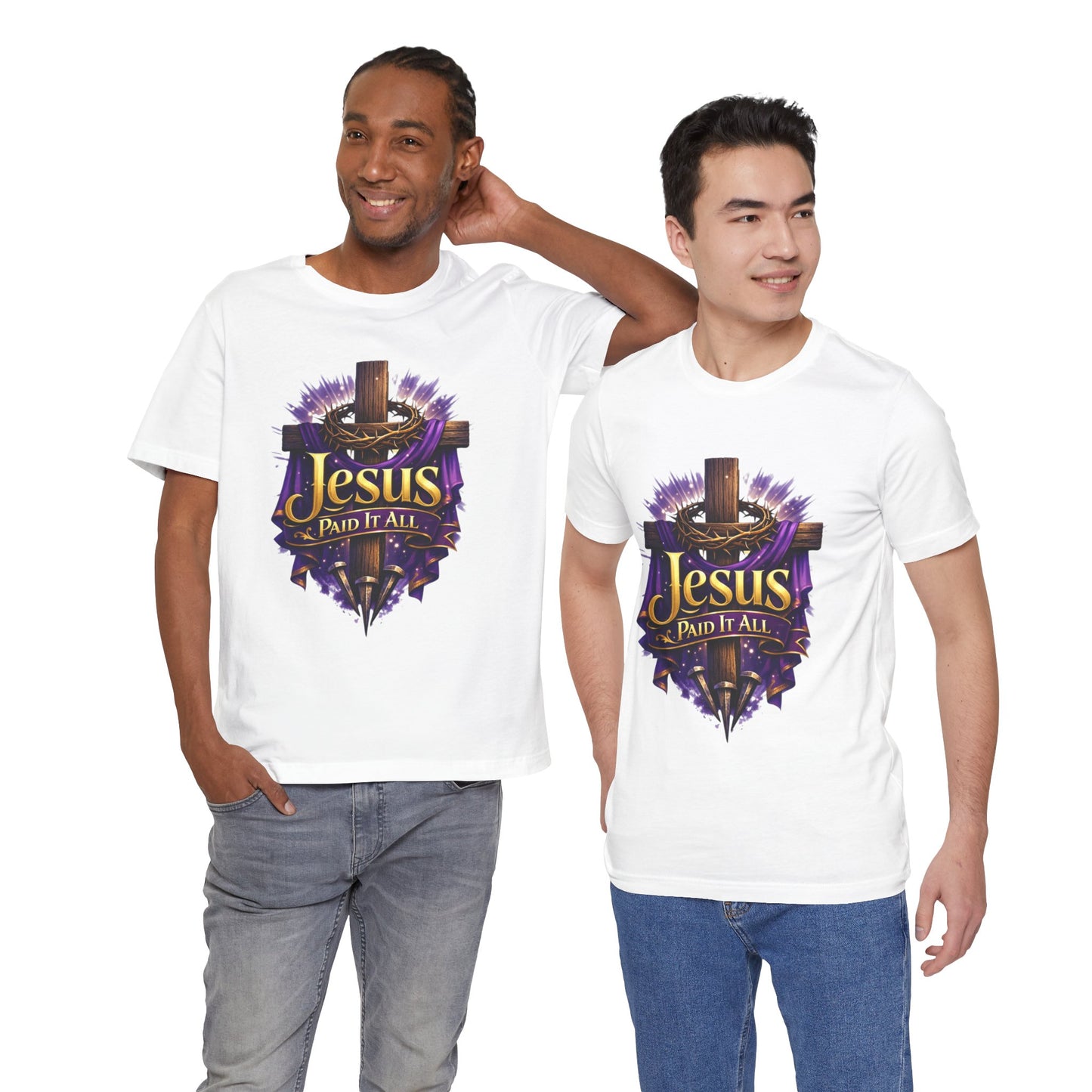 Jesus Paid It All Christian Cross Tee