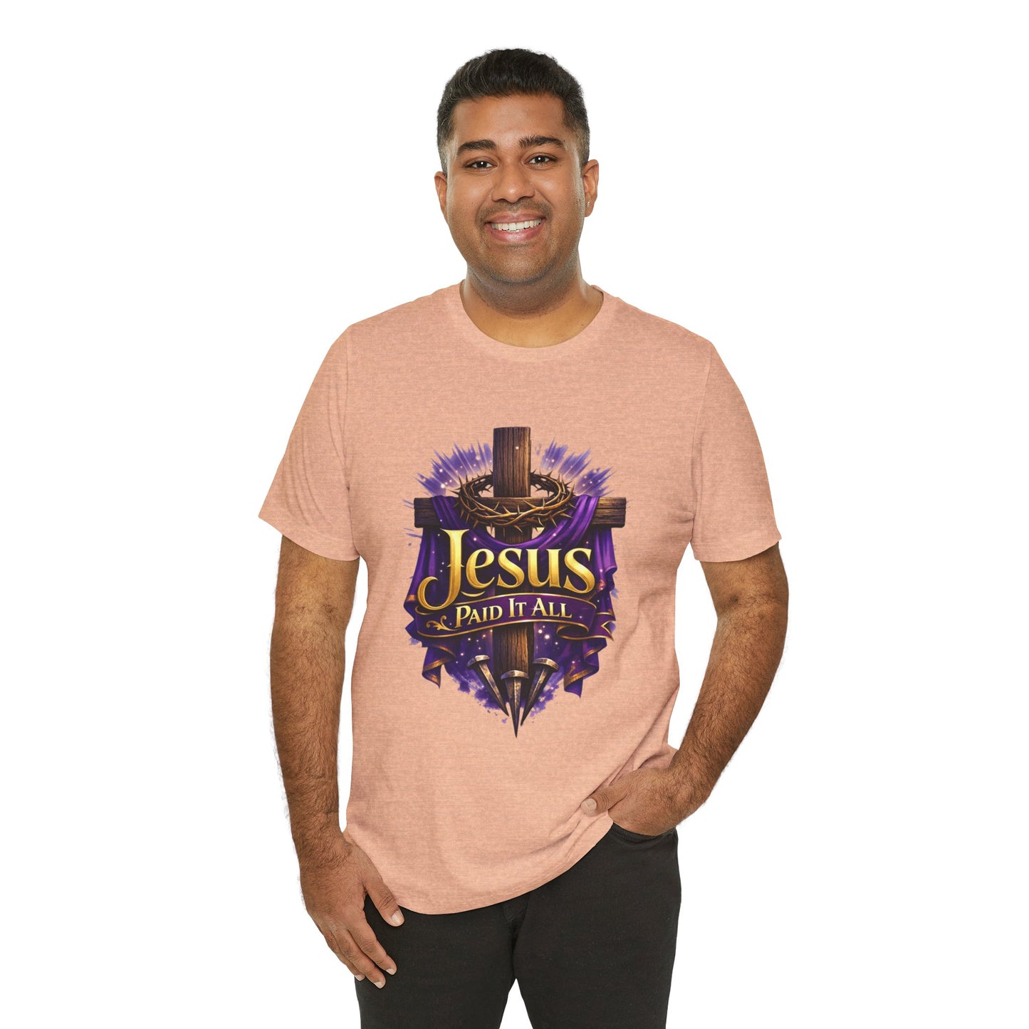 Jesus Paid It All Christian Cross Tee