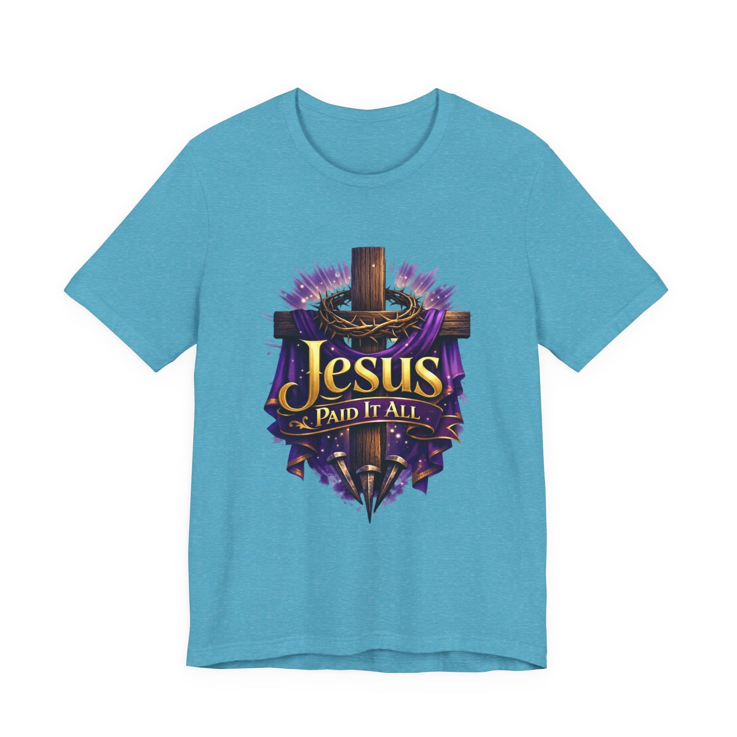 Jesus Paid It All Christian Cross Tee
