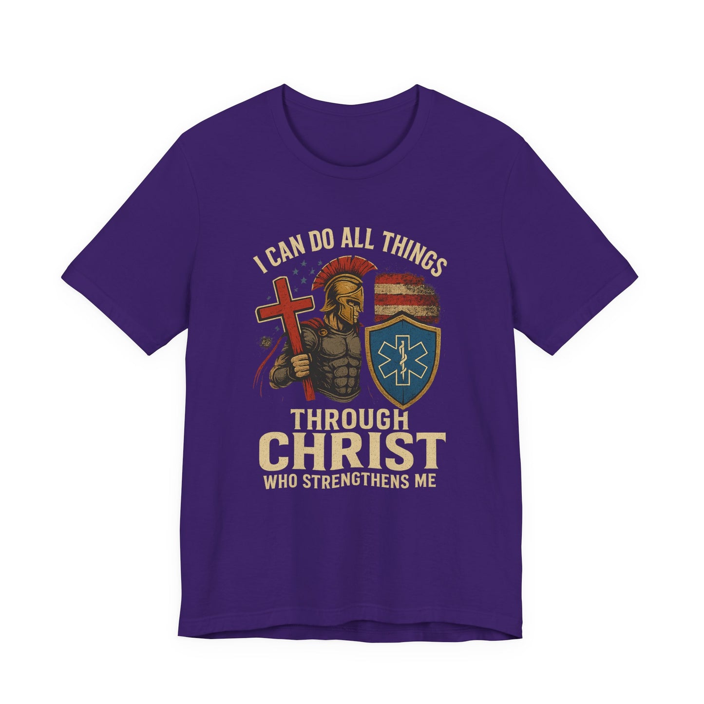 Medical Personnel Tee — "I Can Do All Things Through Christ"