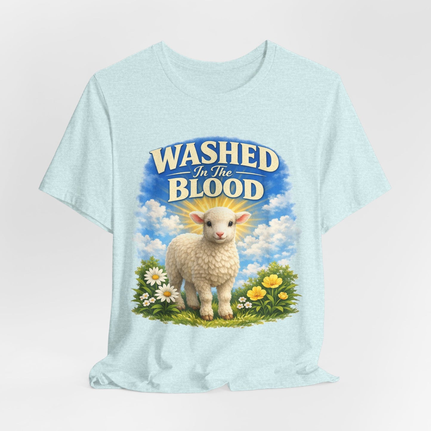 Washed in the Blood Lamb T-Shirt — Christian Easter Religious Tee