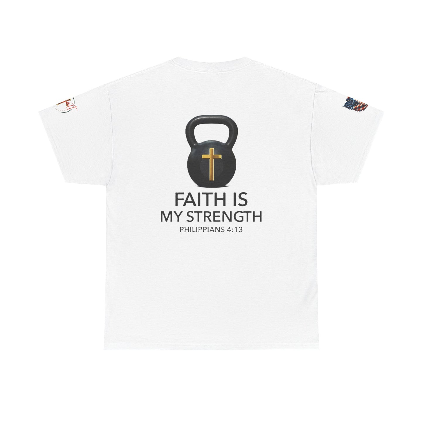 Christian Tee - Philippians 4:13 'Faith Is My Strength' (Copy)