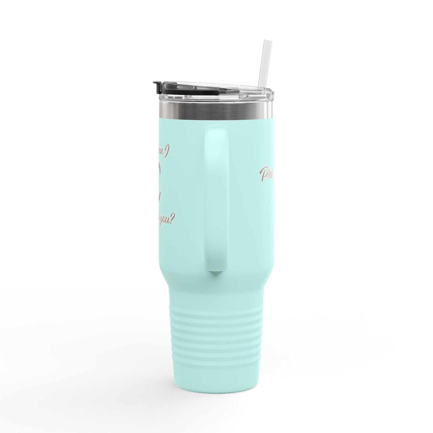 Travel Mug - &quot;How can I pray for you&quot; with Heart and Praying Hands Design