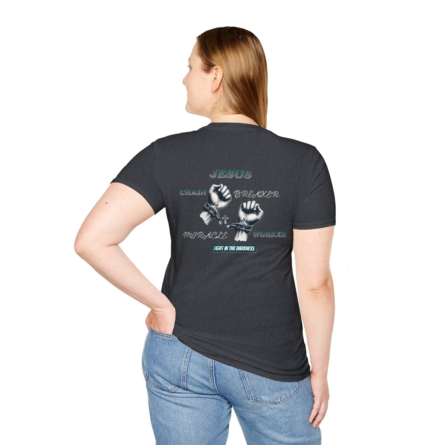 Christian Unisex Tee - Jesus Chain Breaker Design