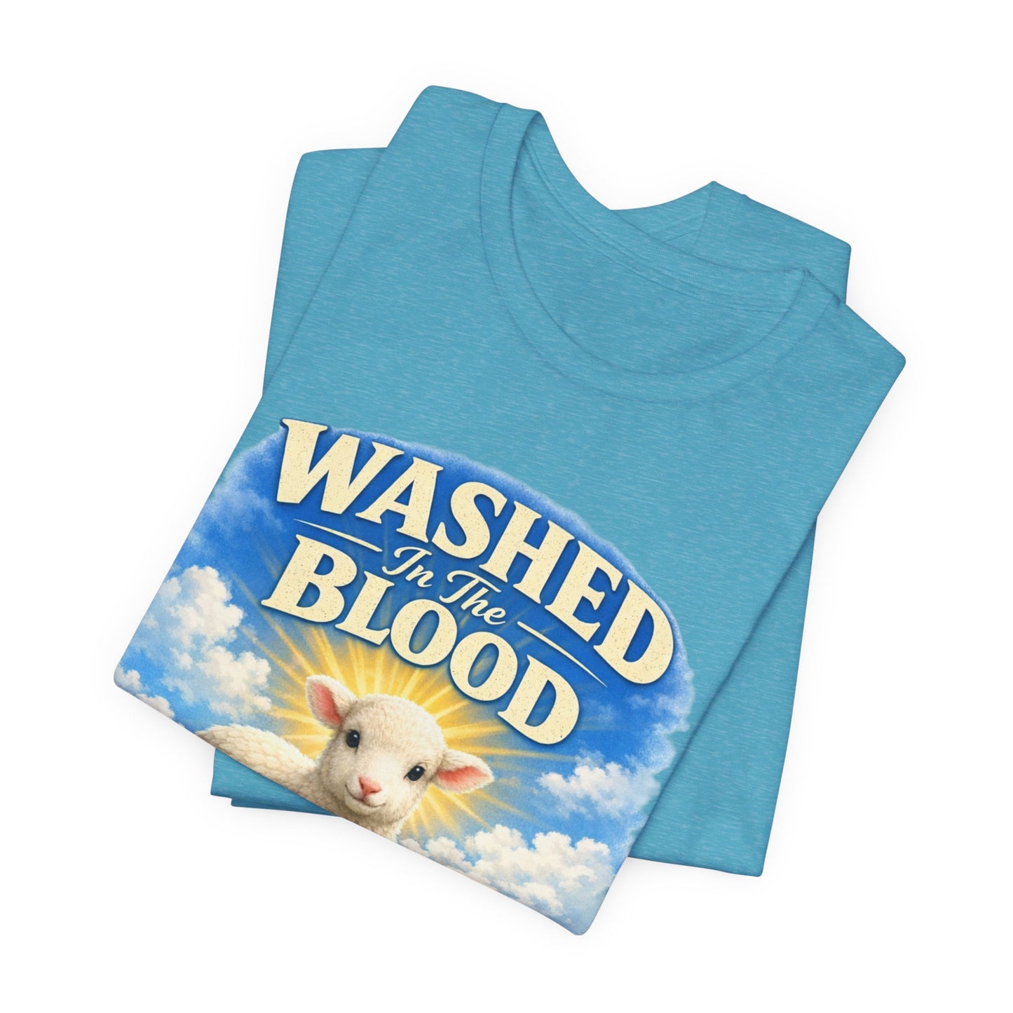 Washed in the Blood Lamb T-Shirt — Christian Easter Religious Tee