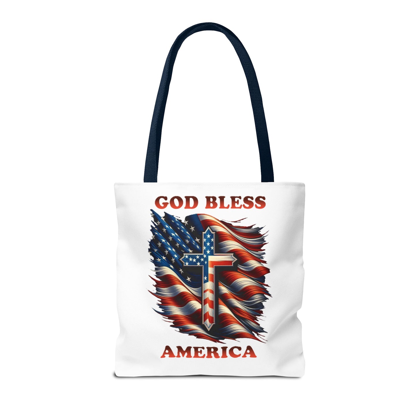 Tote Bag (AOP) "GOD BLESS AMERICA"
