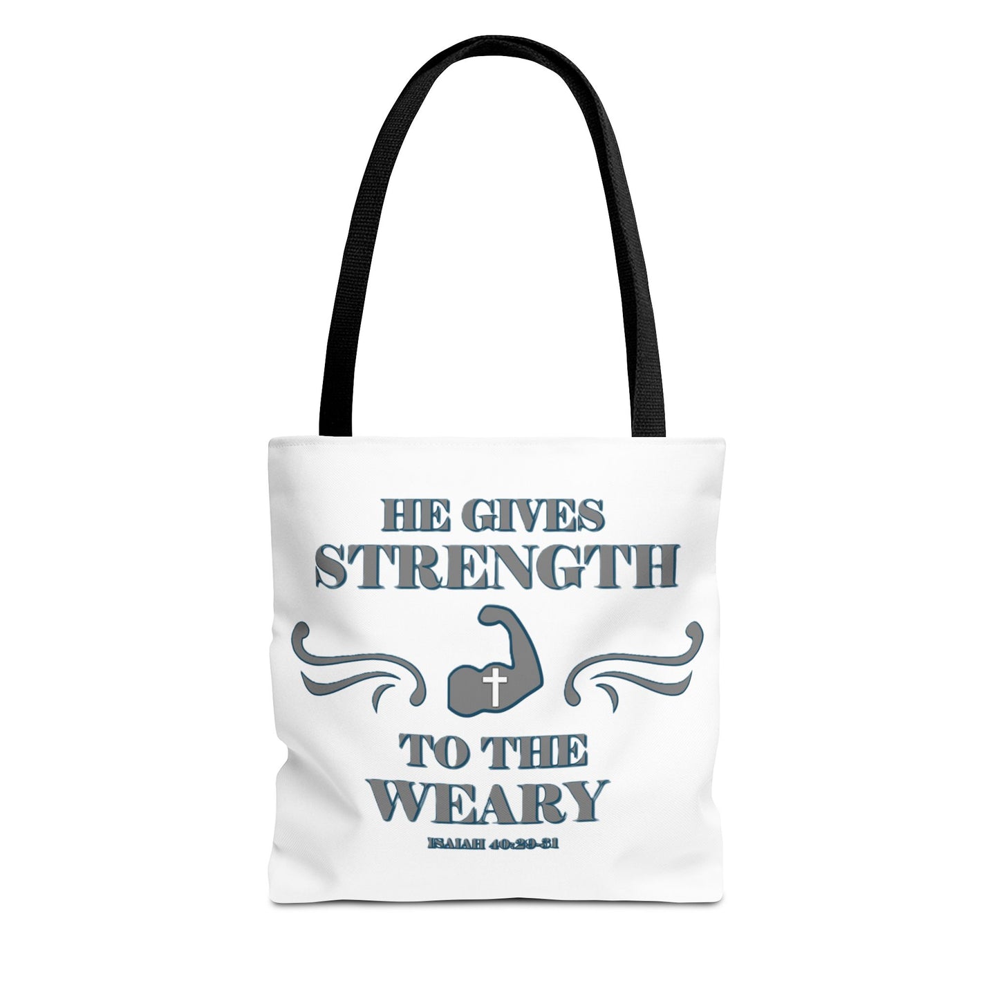 Tote Bag with Bible Verse Isaiah 40:29-31