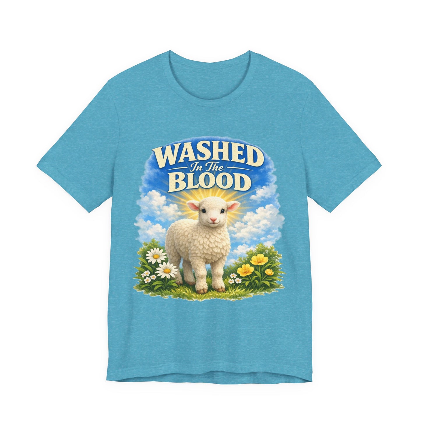 Washed in the Blood Lamb T-Shirt — Christian Easter Religious Tee