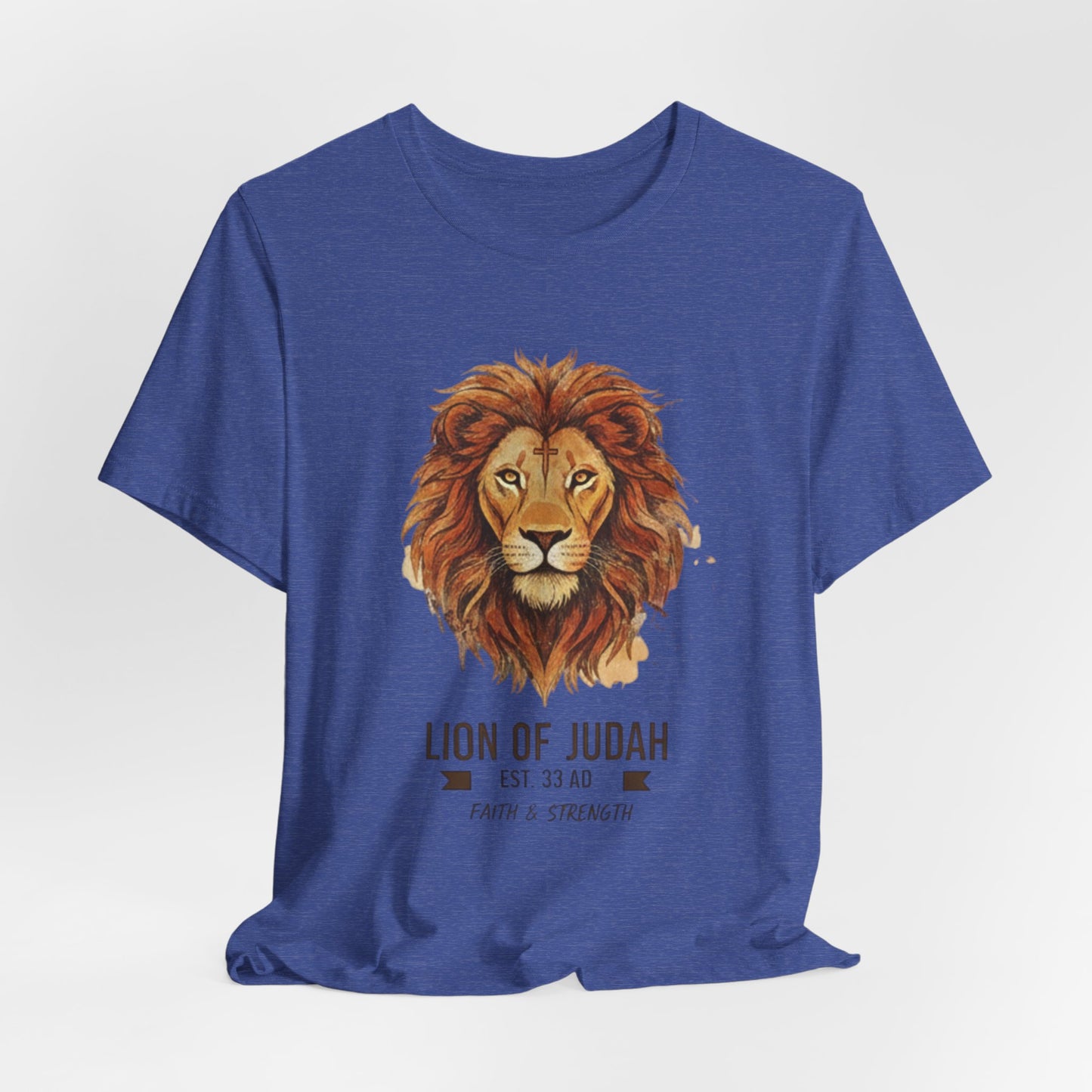 Lion of Judah T-Shirt — Faith & Strength Christian Tee