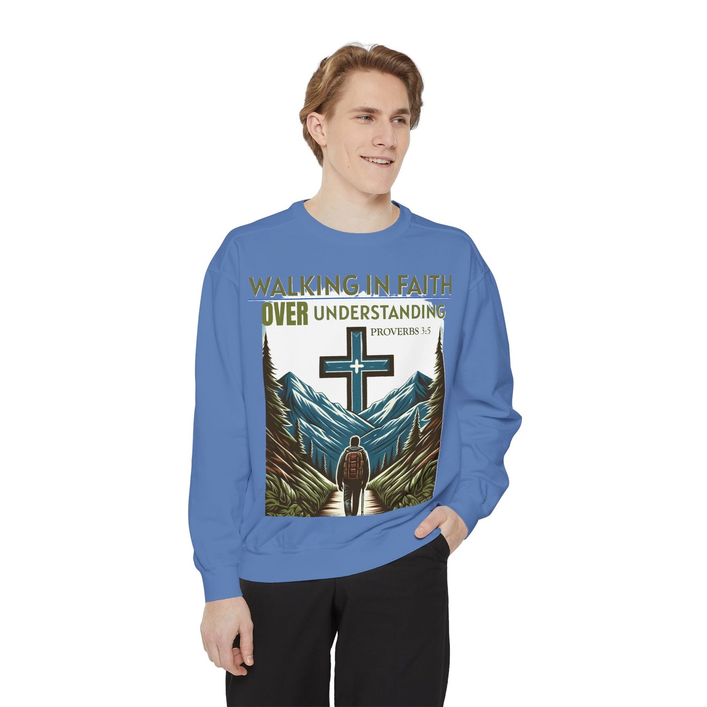 Faithful Unisex Sweatshirt - Bible Verse Proverbs 3:5