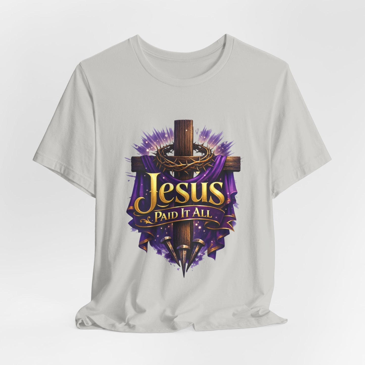 Jesus Paid It All Christian Cross Tee