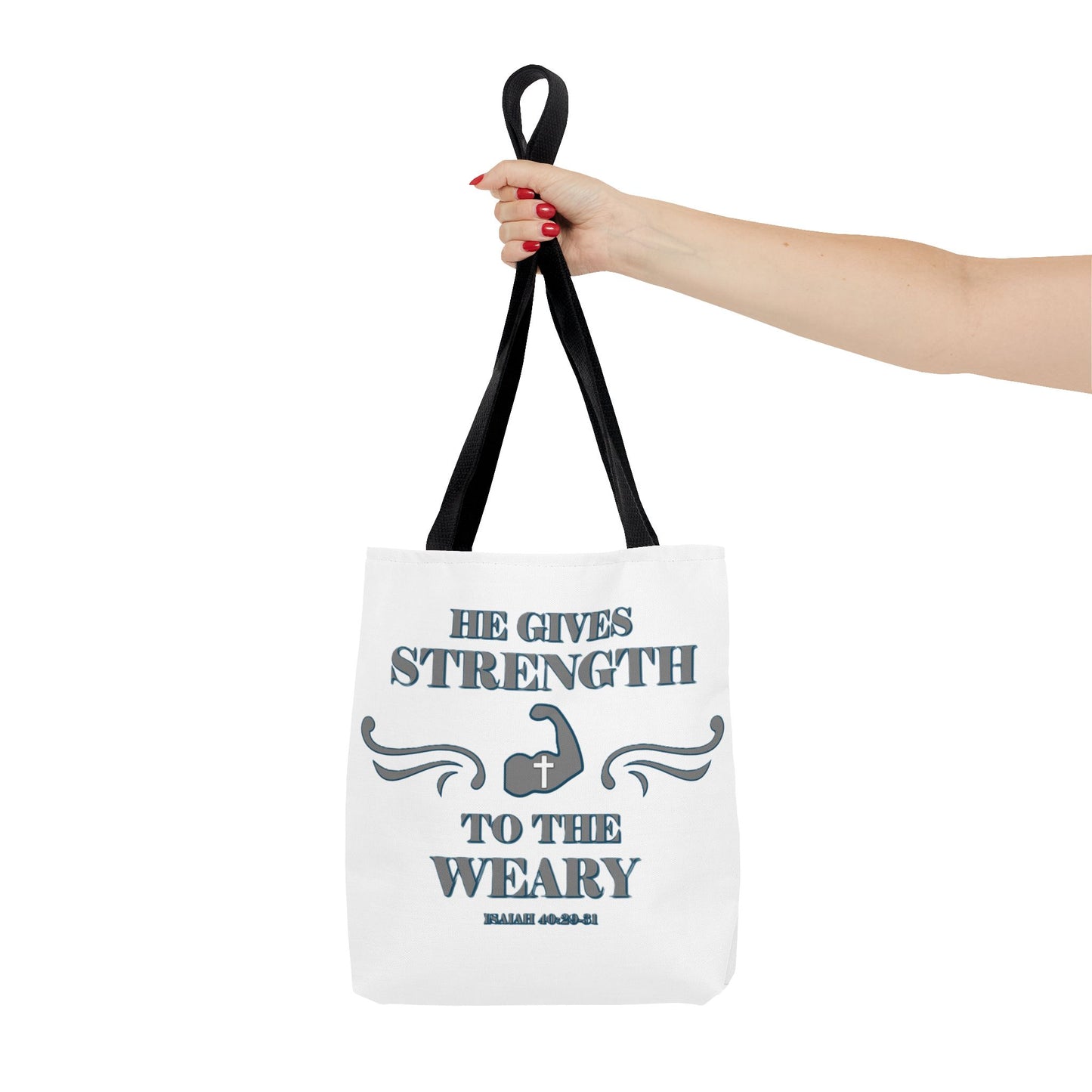 Tote Bag with Bible Verse Isaiah 40:29-31