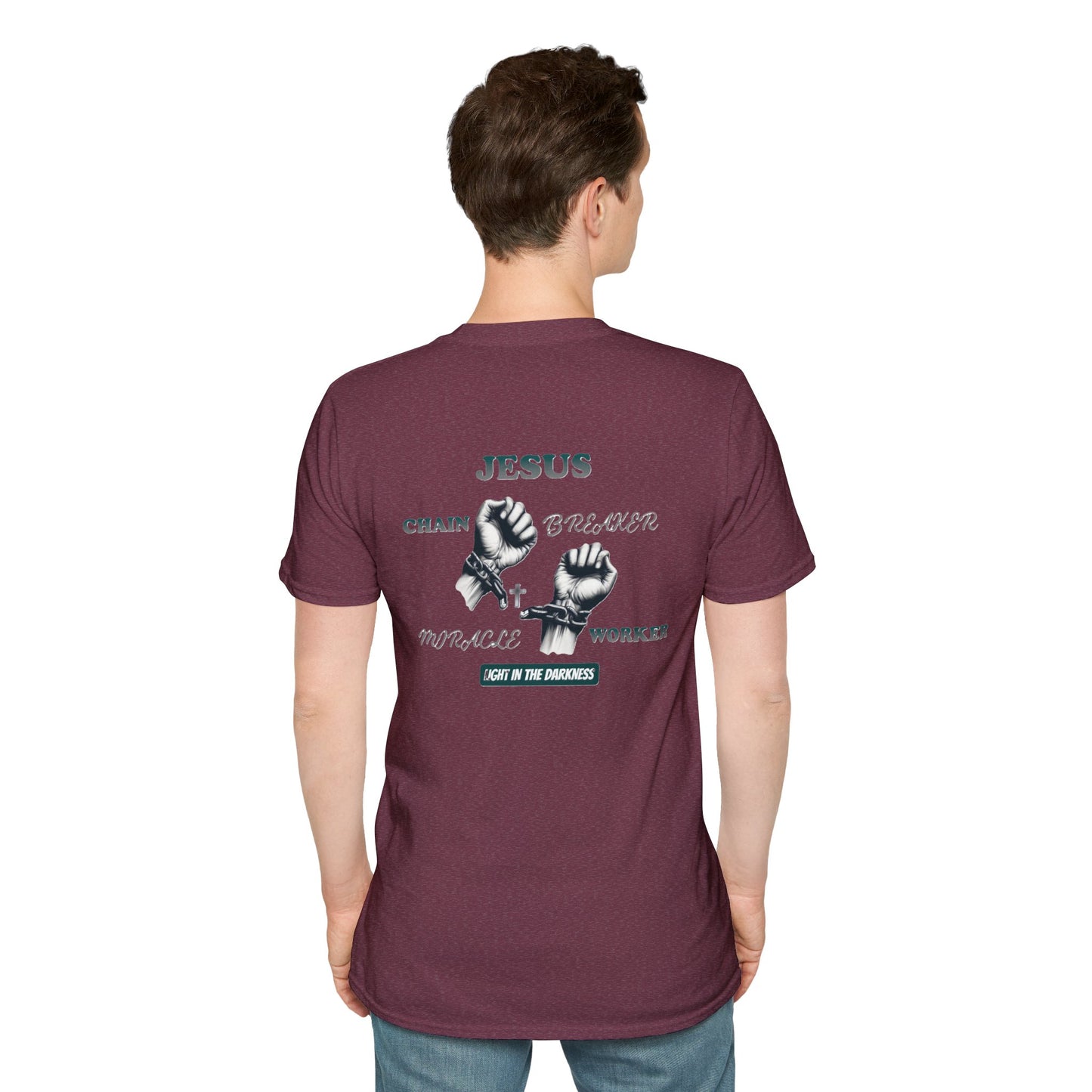 Christian Unisex Tee - Jesus Chain Breaker Design