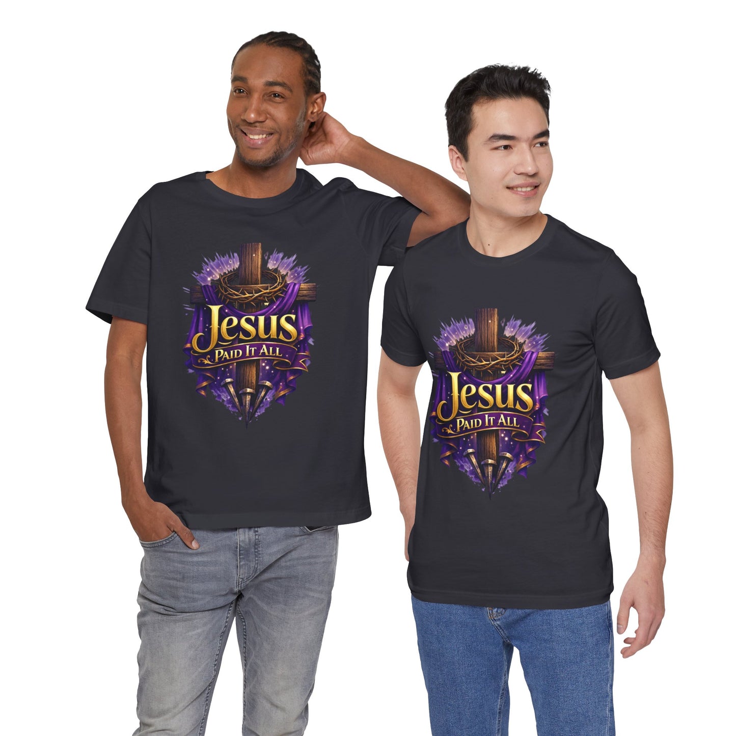 Jesus Paid It All Christian Cross Tee