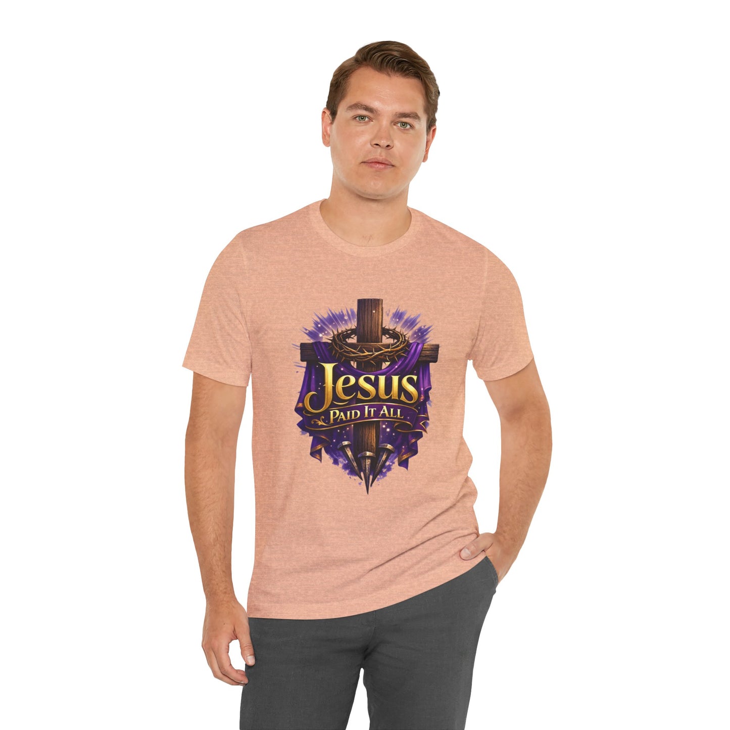 Jesus Paid It All Christian Cross Tee