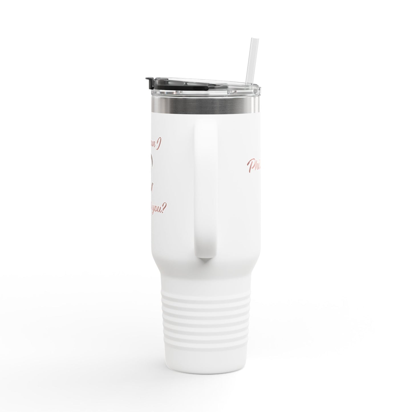 Travel Mug - &quot;How can I pray for you&quot; with Heart and Praying Hands Design