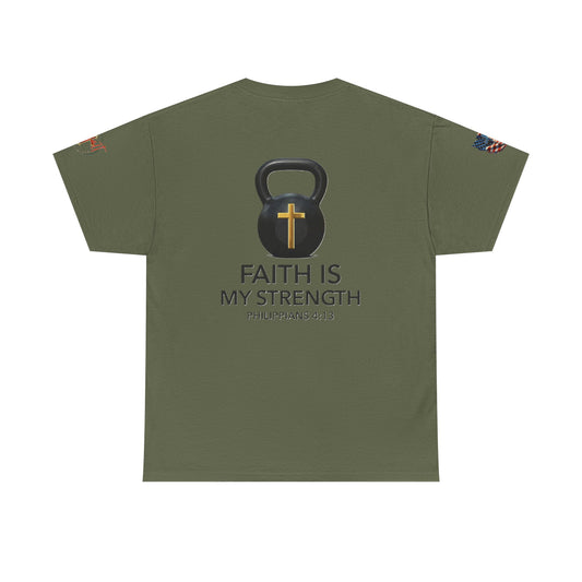 Christian Tee - Philippians 4:13 'Faith Is My Strength'