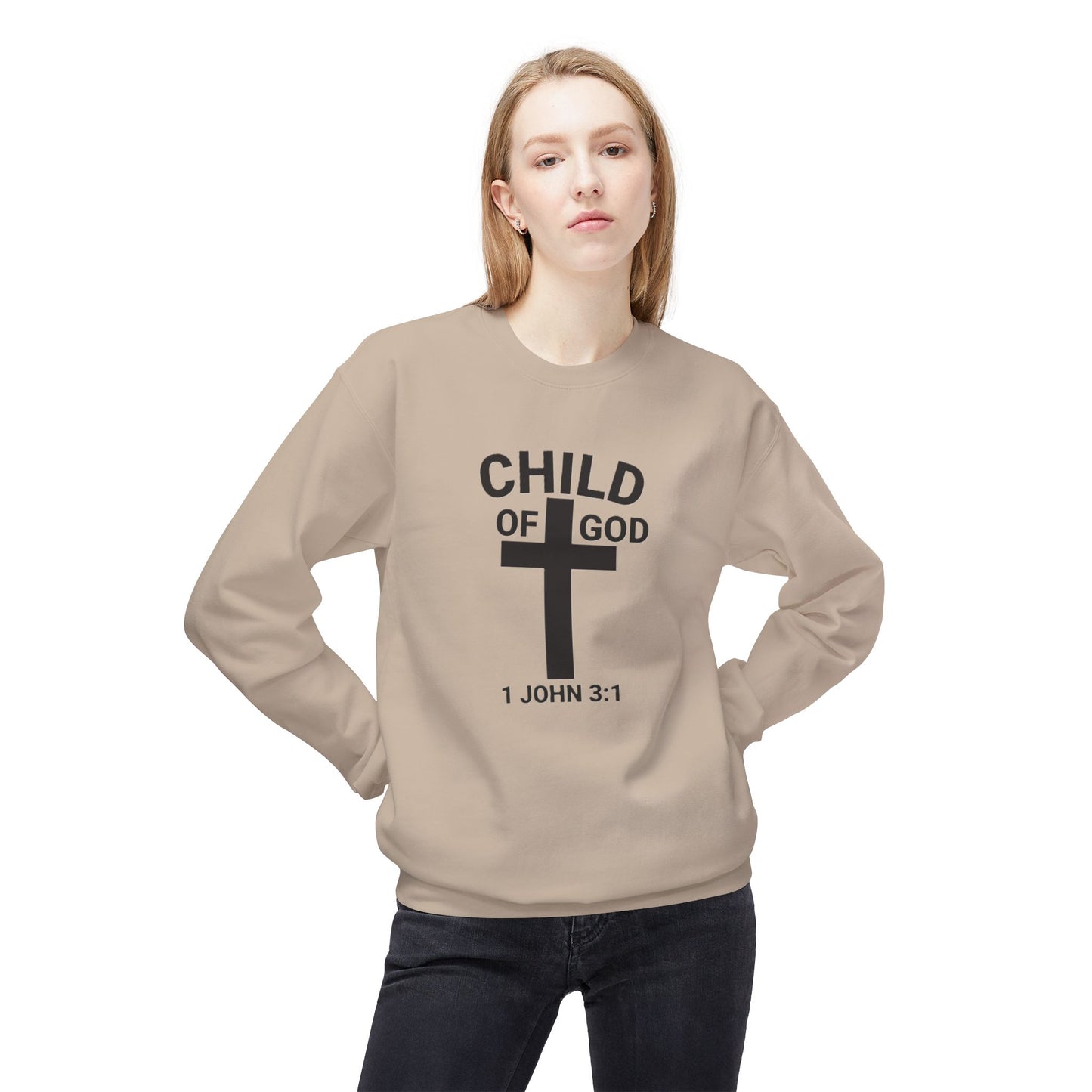 Fleece Sweatshirt Child of God 1 John 3:1