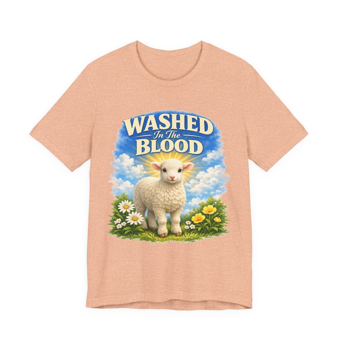 Washed in the Blood Lamb T-Shirt — Christian Easter Religious Tee