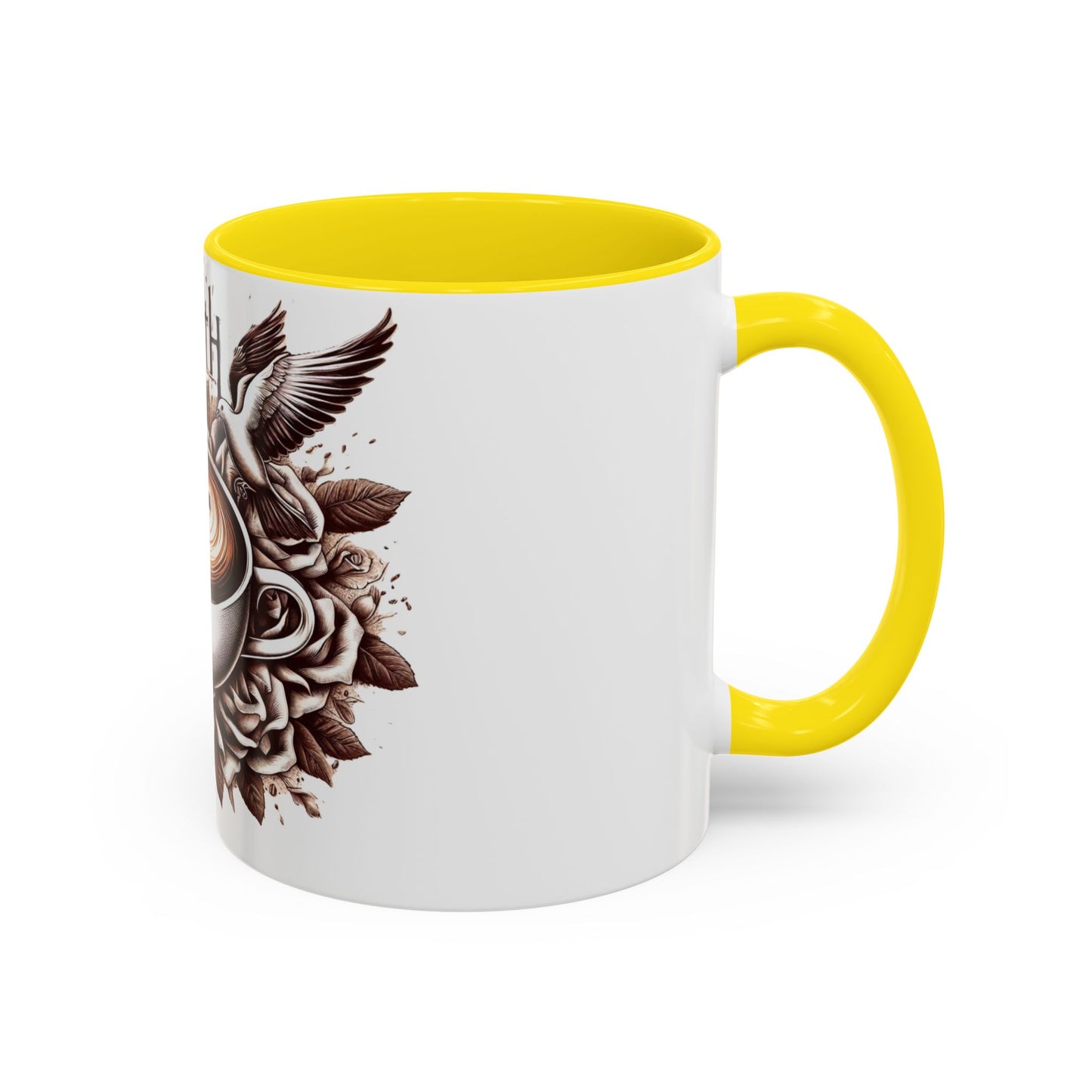 Accent Coffee Mug (11, 15oz) "Faith & Coffee"
