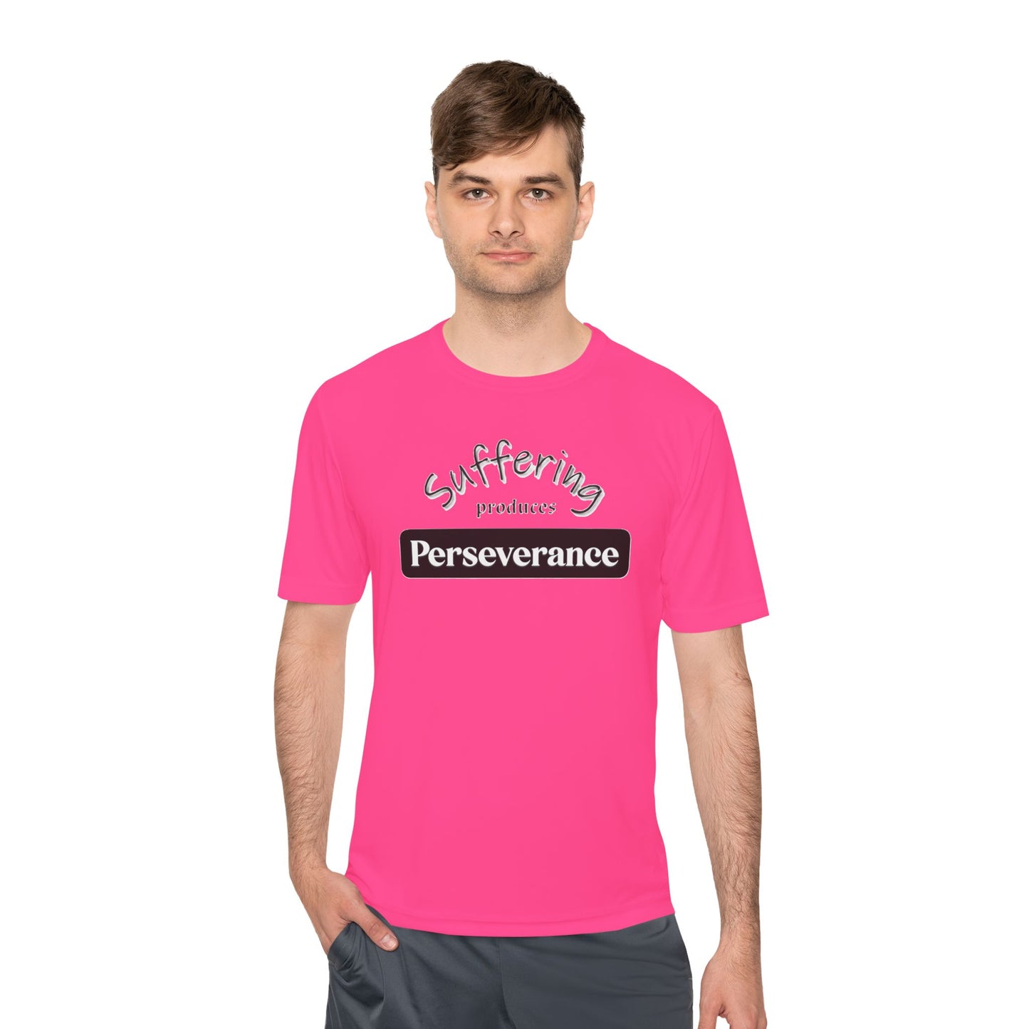 Unisex Moisture "Suffering Produces Perseverance" Wicking Tee