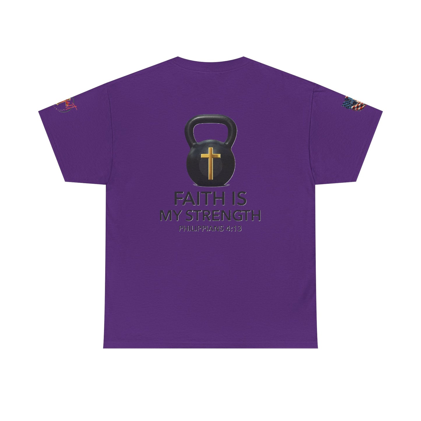 Christian Tee - Philippians 4:13 'Faith Is My Strength'