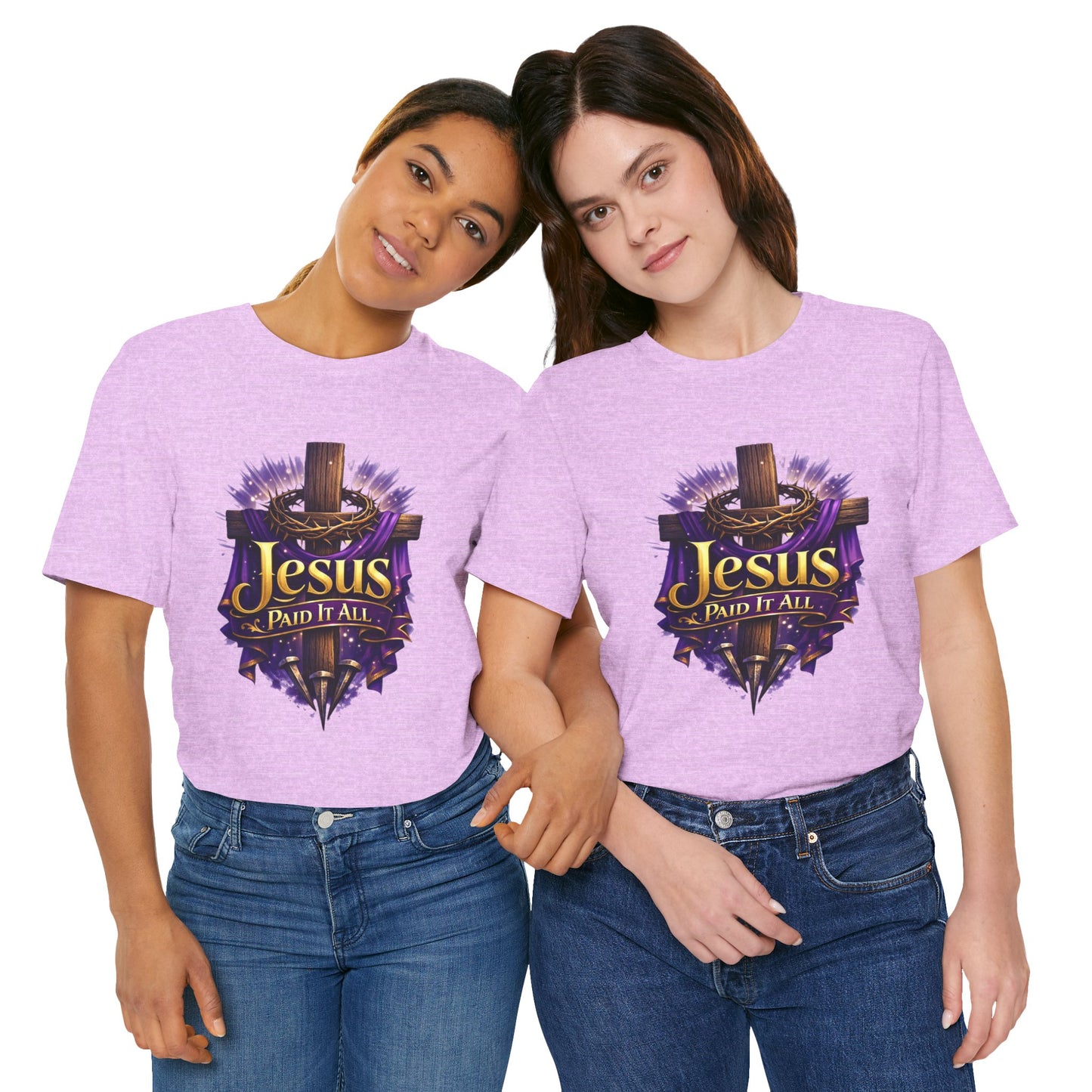 Jesus Paid It All Christian Cross Tee