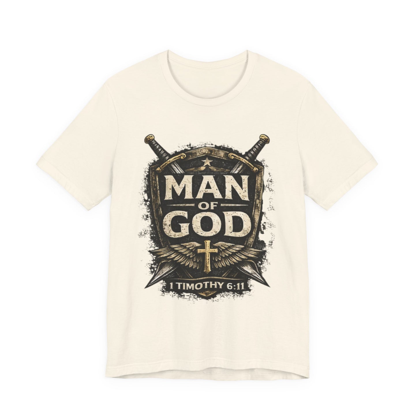 Man of God Tee — 1 Timothy 6:11 Christian Faith T-Shirt
