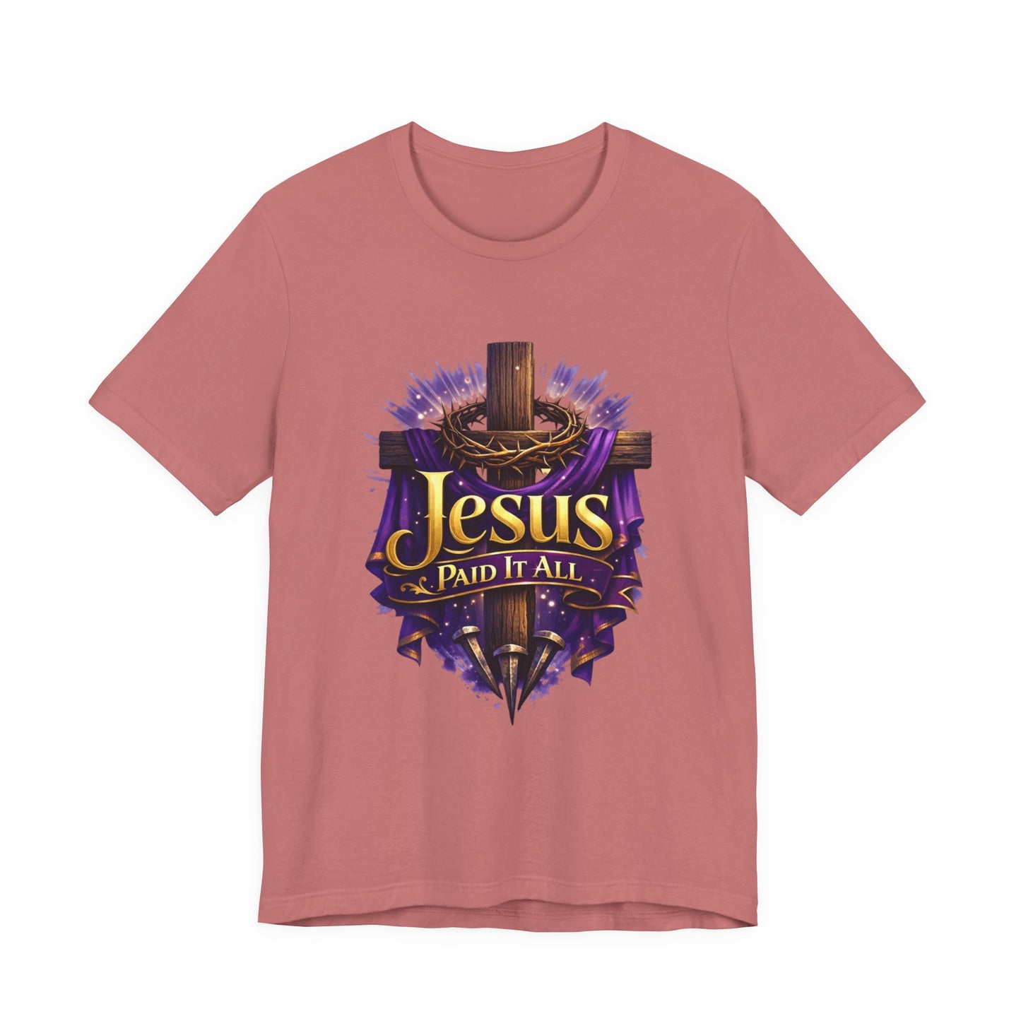 Jesus Paid It All Christian Cross Tee