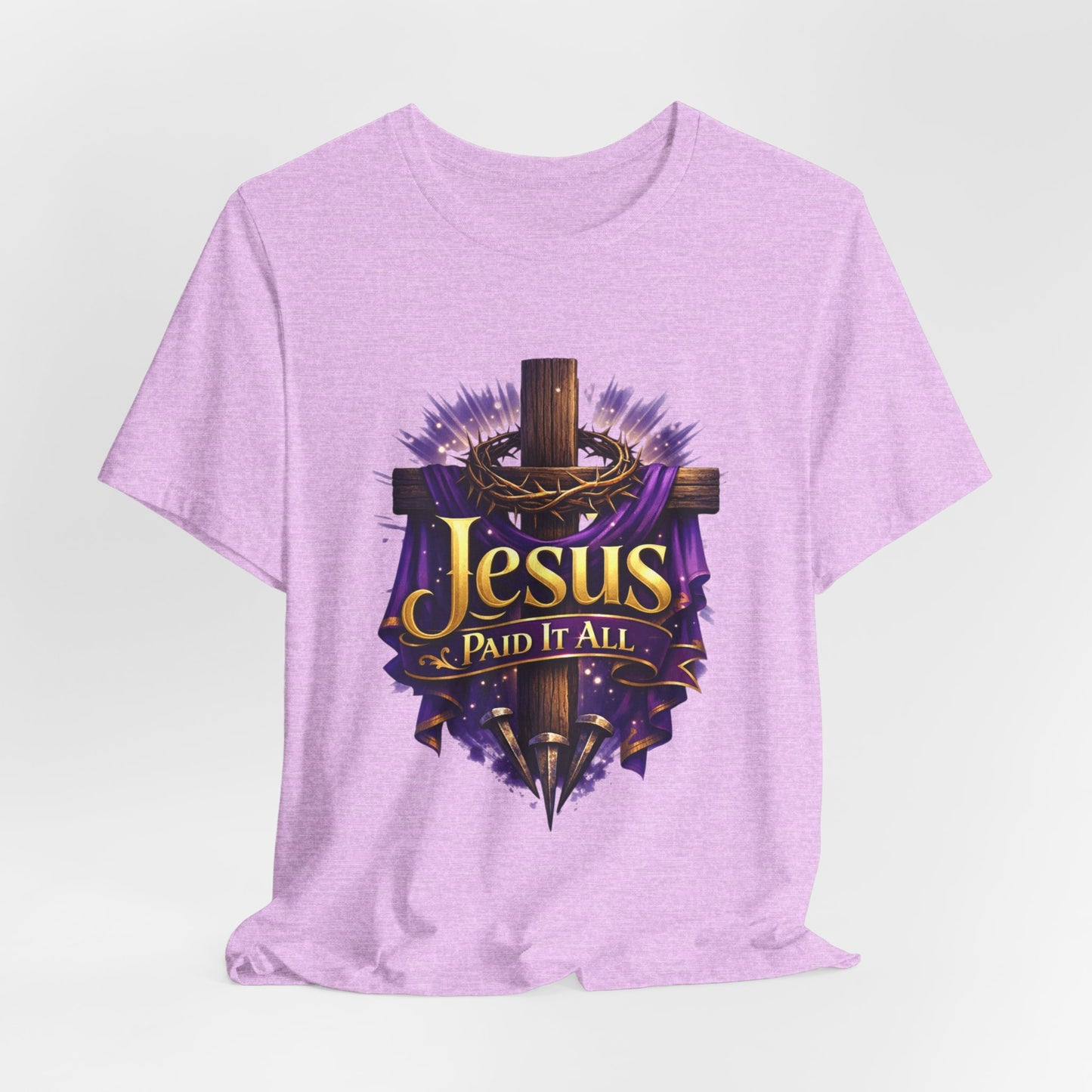 Jesus Paid It All Christian Cross Tee