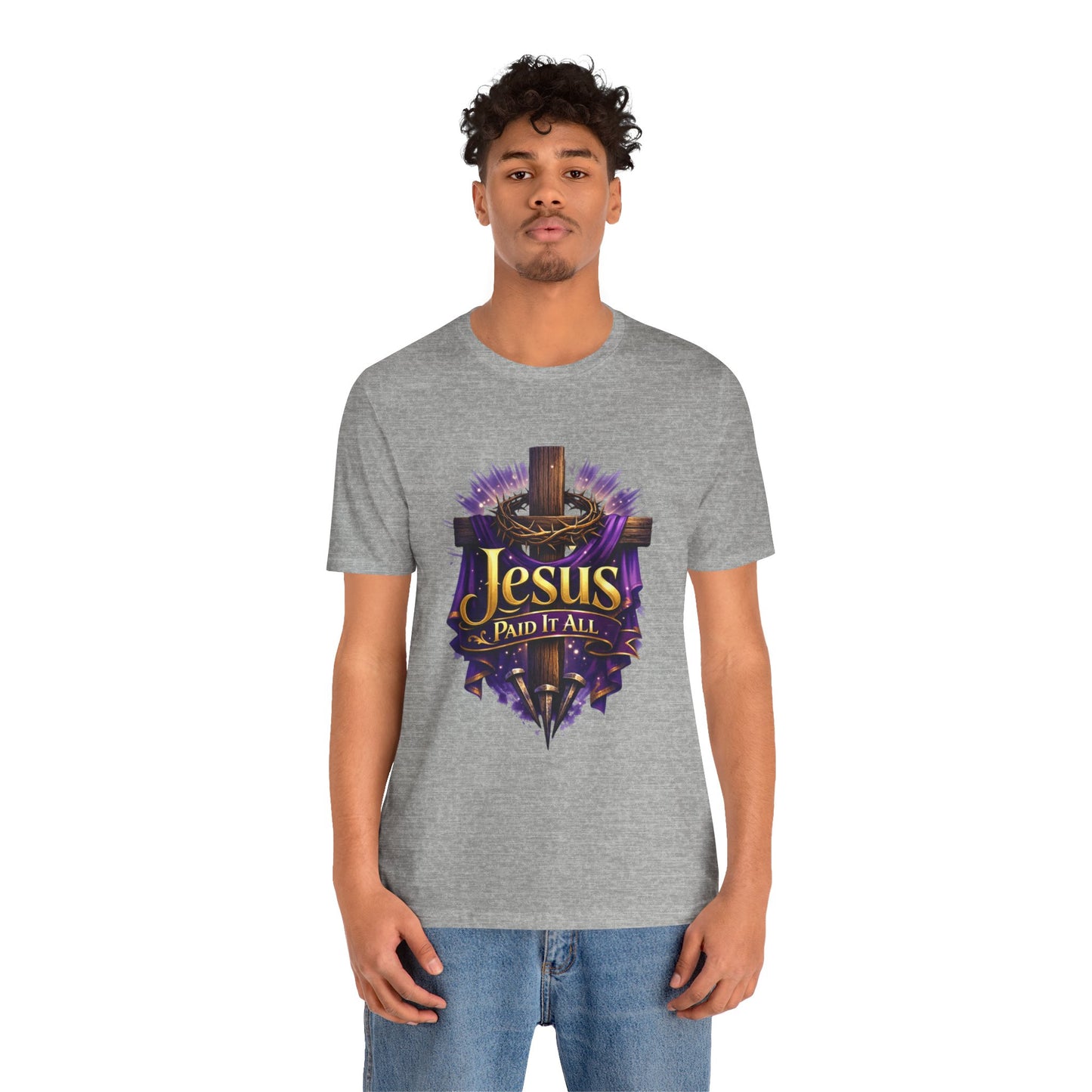 Jesus Paid It All Christian Cross Tee