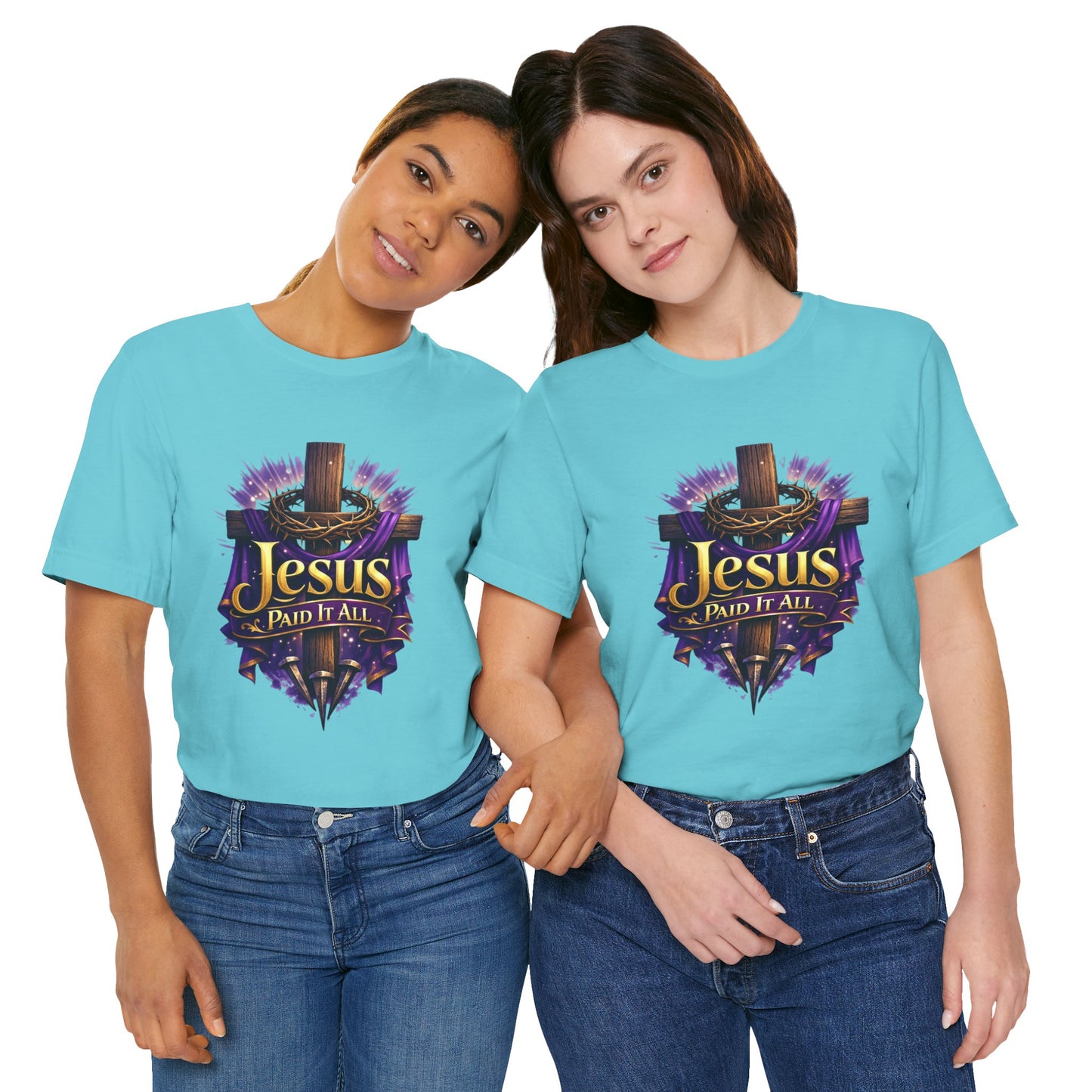 Jesus Paid It All Christian Cross Tee