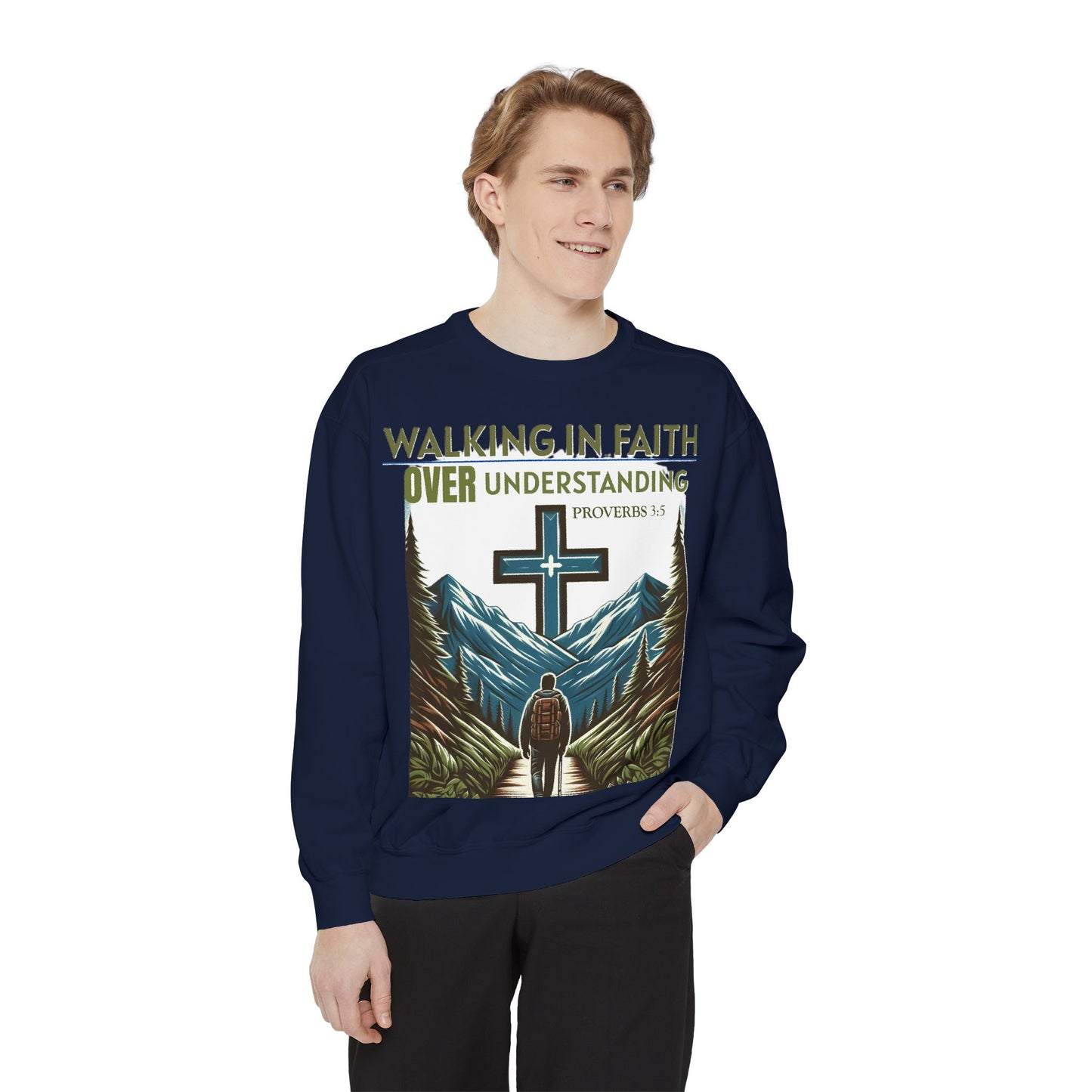 Faithful Unisex Sweatshirt - Bible Verse Proverbs 3:5