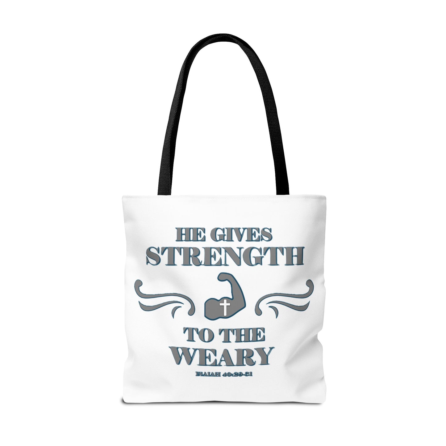 Tote Bag with Bible Verse Isaiah 40:29-31