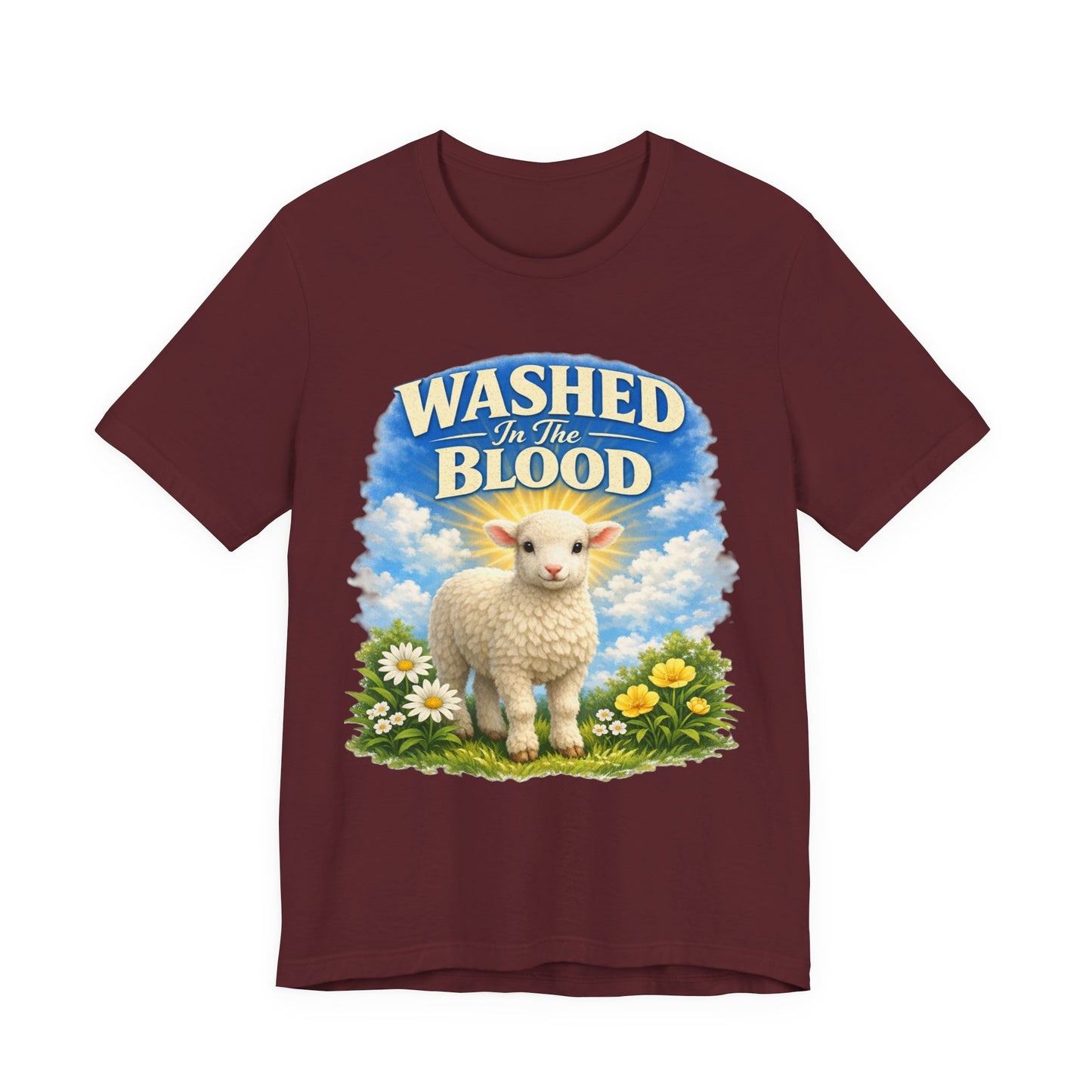 Washed in the Blood Lamb T-Shirt — Christian Easter Religious Tee