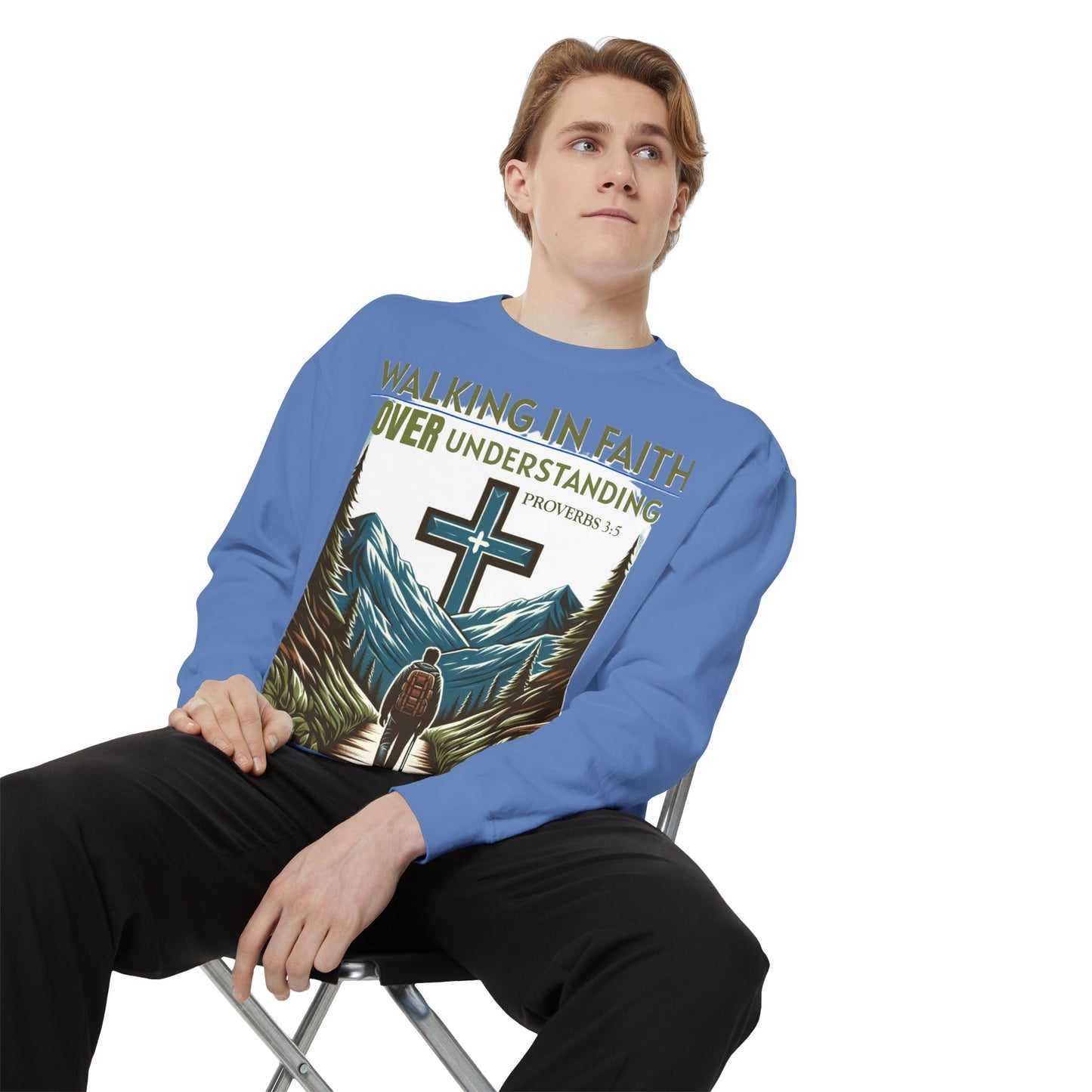 Faithful Unisex Sweatshirt - Bible Verse Proverbs 3:5