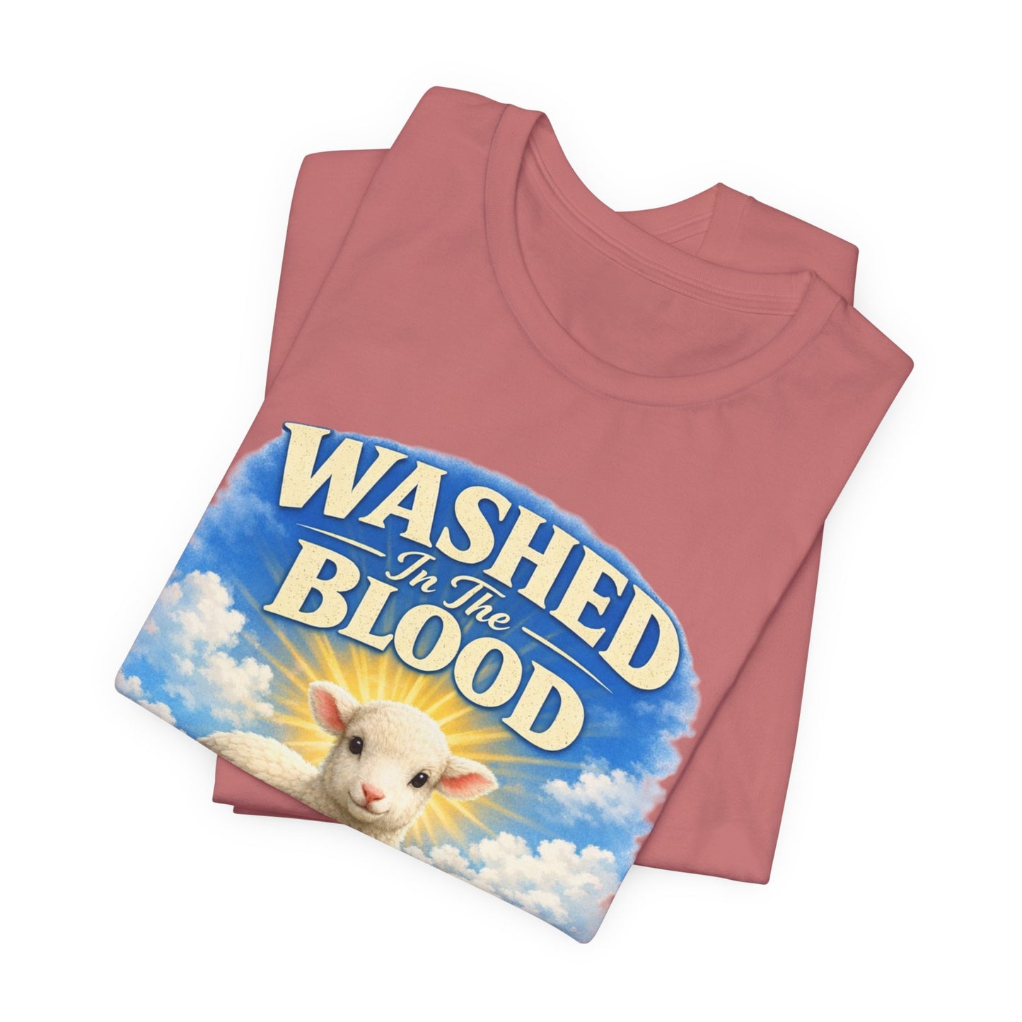 Washed in the Blood Lamb T-Shirt — Christian Easter Religious Tee