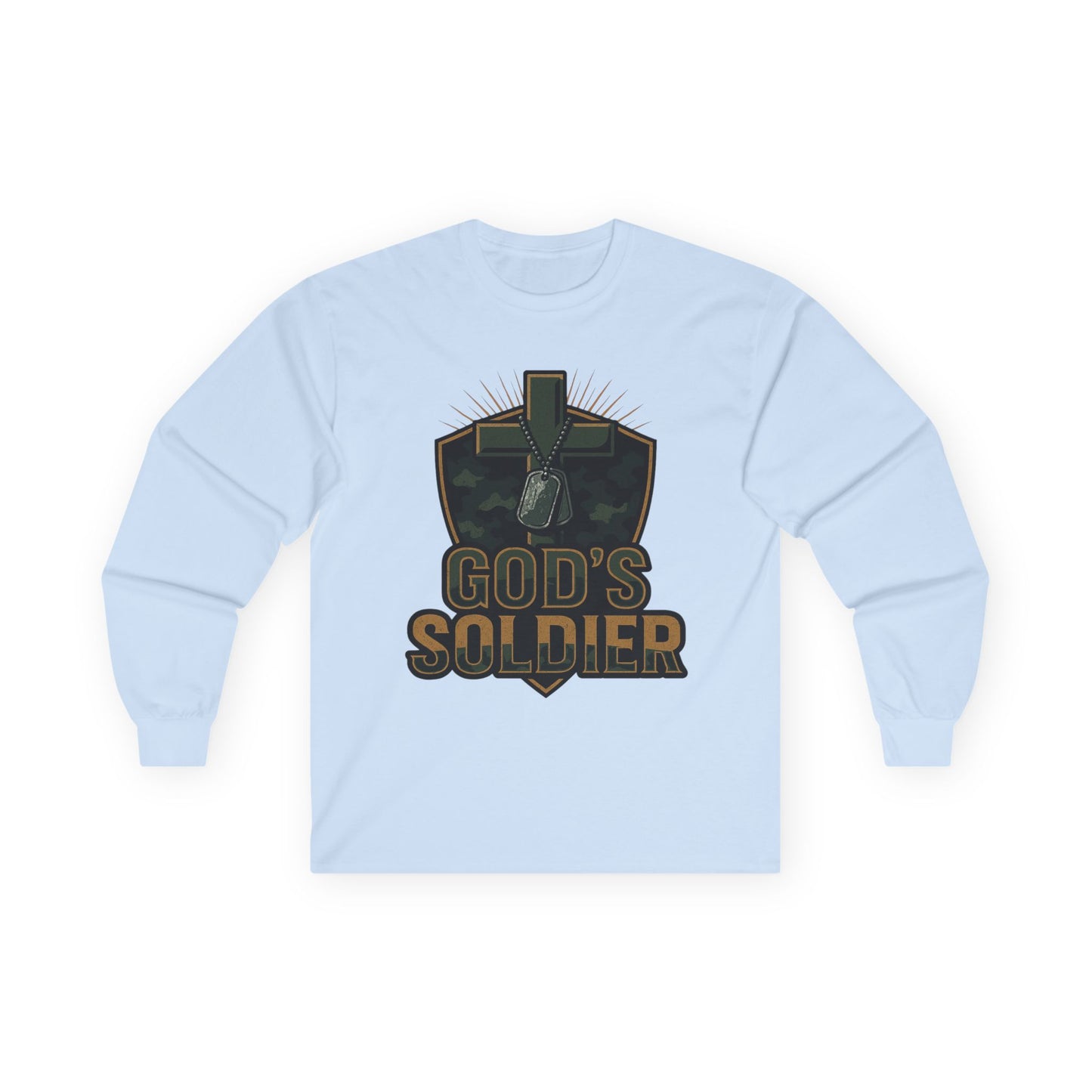 Long Sleeve Tee - God's Soldier Religious Christian Apparel