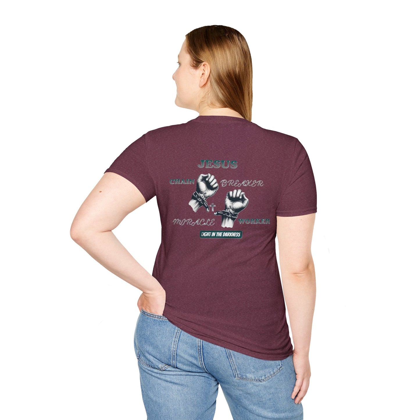 Christian Unisex Tee - Jesus Chain Breaker Design