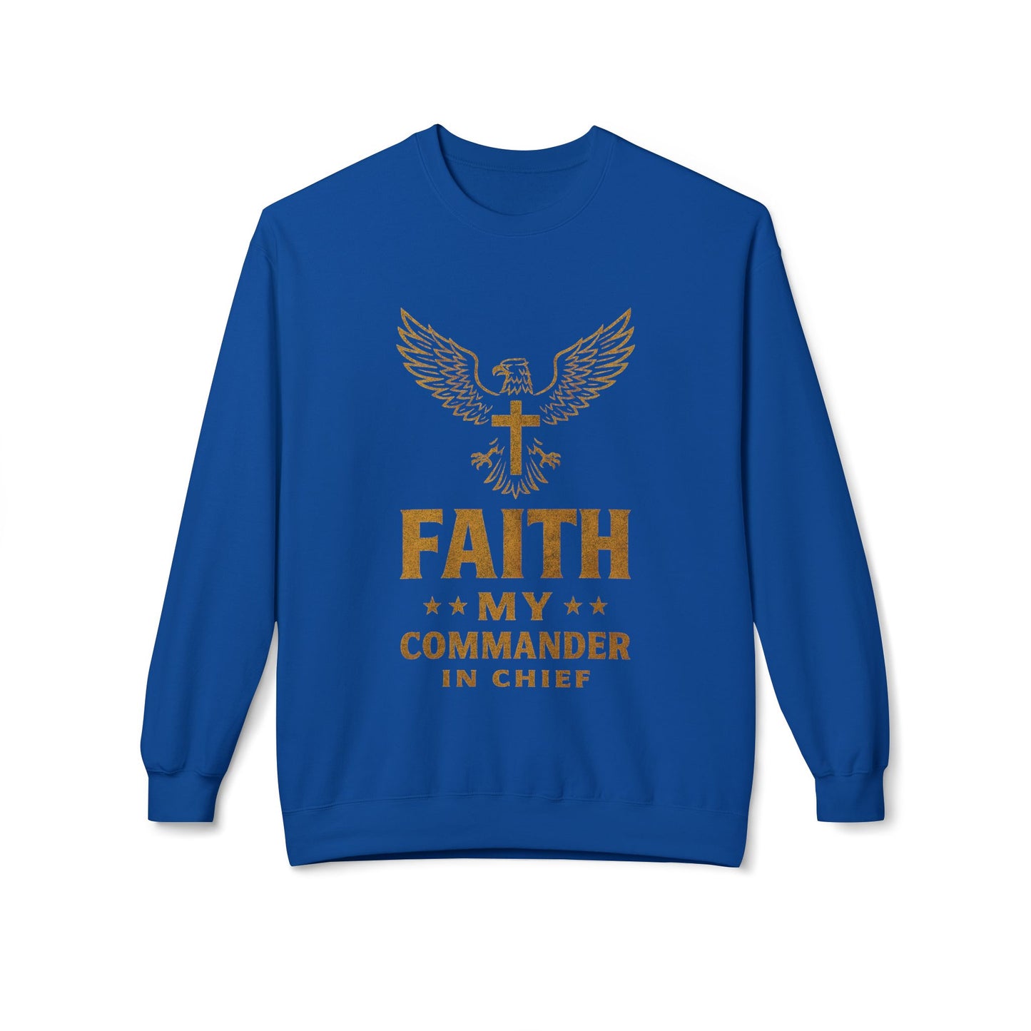 Sweatshirt - Military Christians: 'Faith is my Commander in Chief'