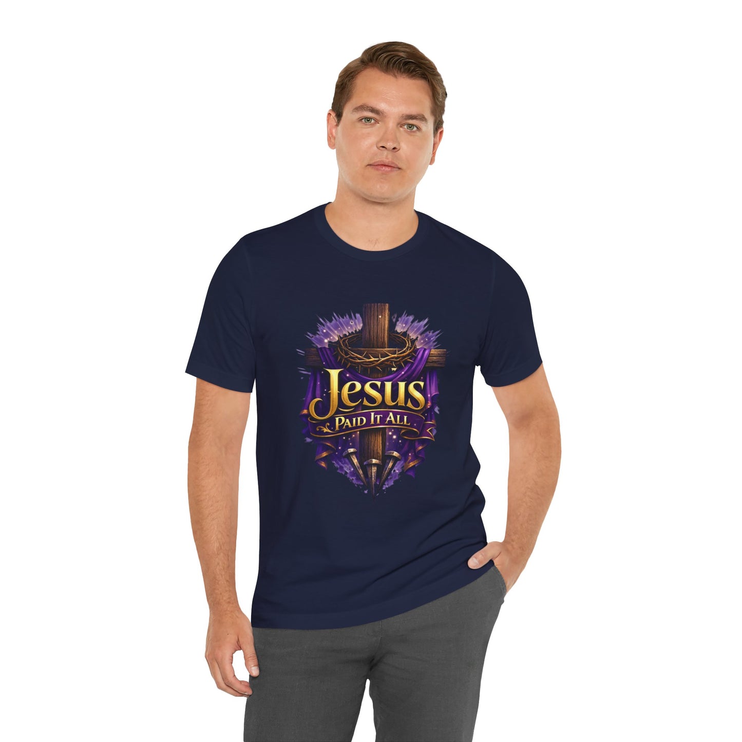 Jesus Paid It All Christian Cross Tee