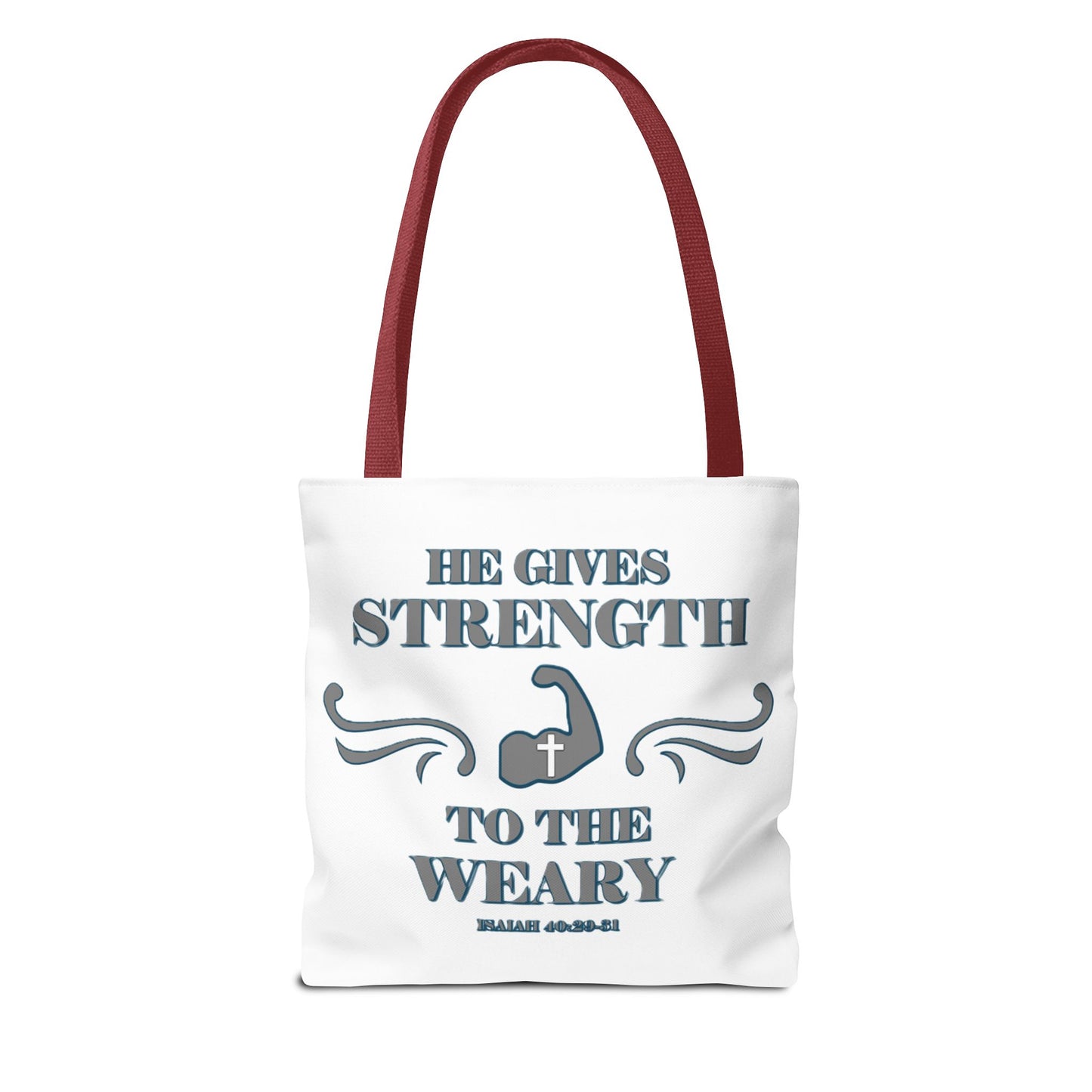 Tote Bag with Bible Verse Isaiah 40:29-31
