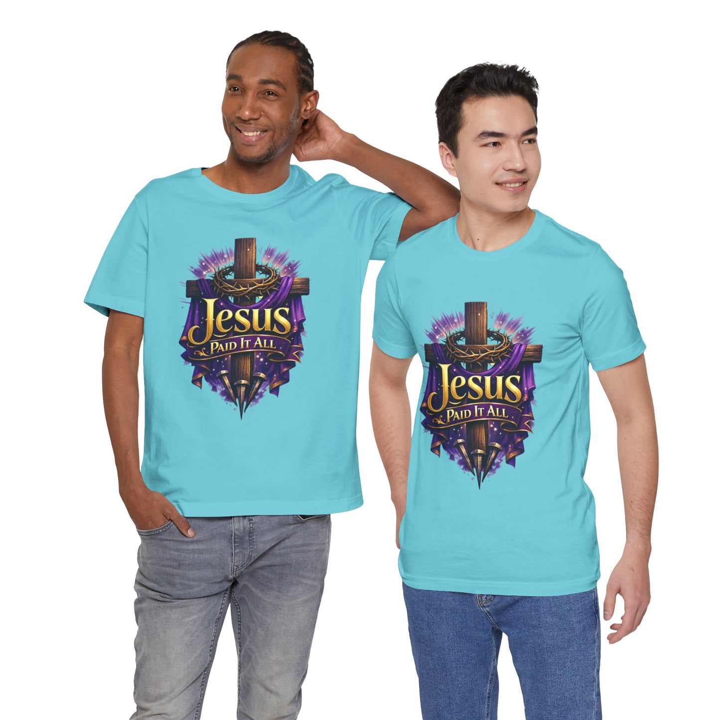 Jesus Paid It All Christian Cross Tee