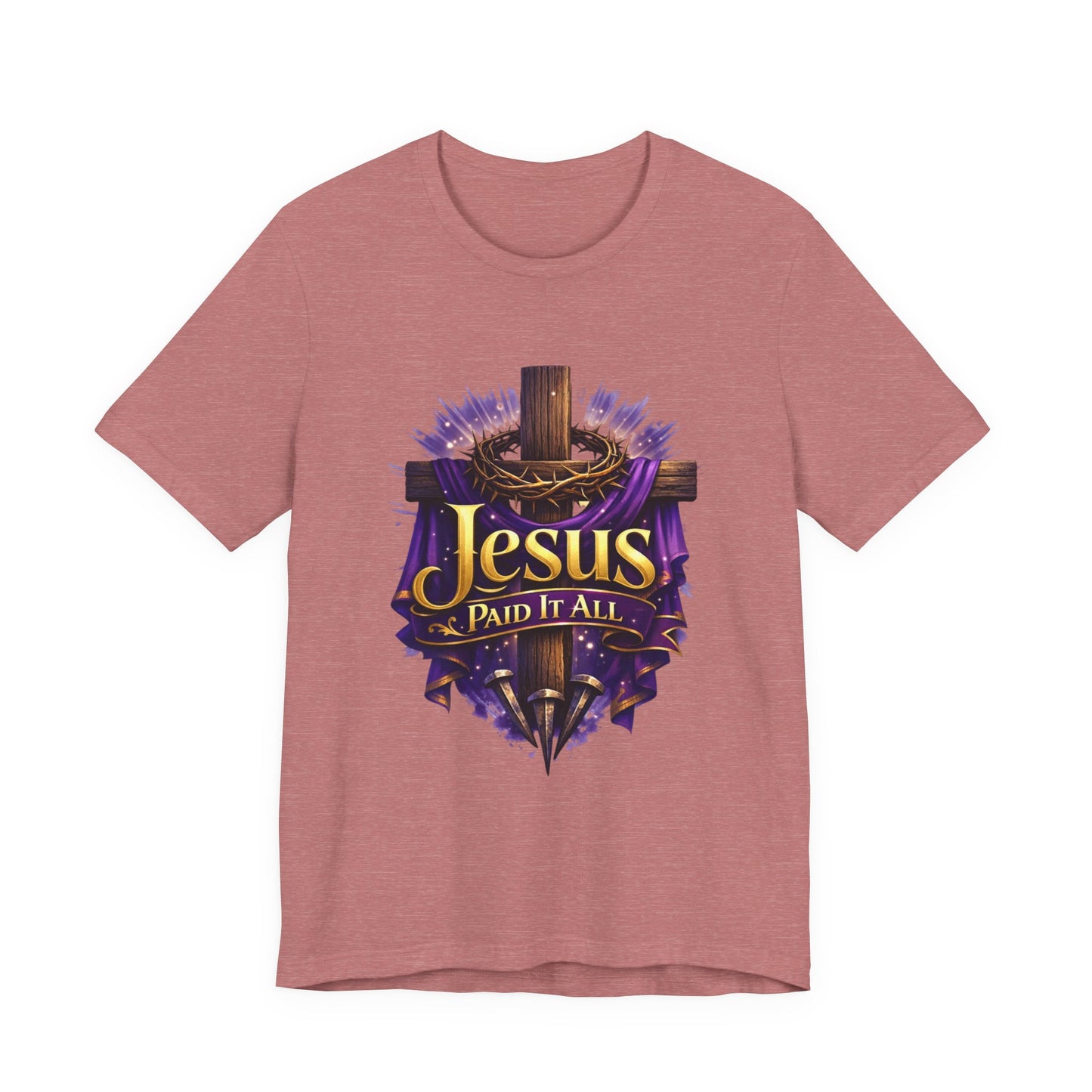 Jesus Paid It All Christian Cross Tee