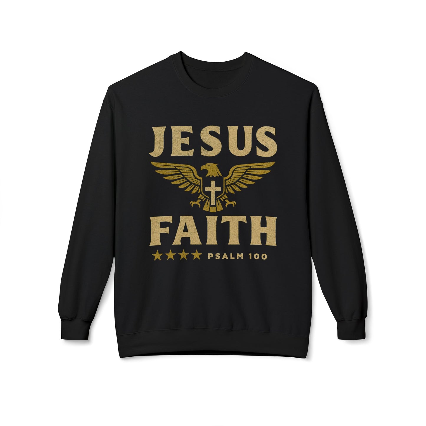 Christian Military Unisex Sweatshirt - Jesus/Faith Design