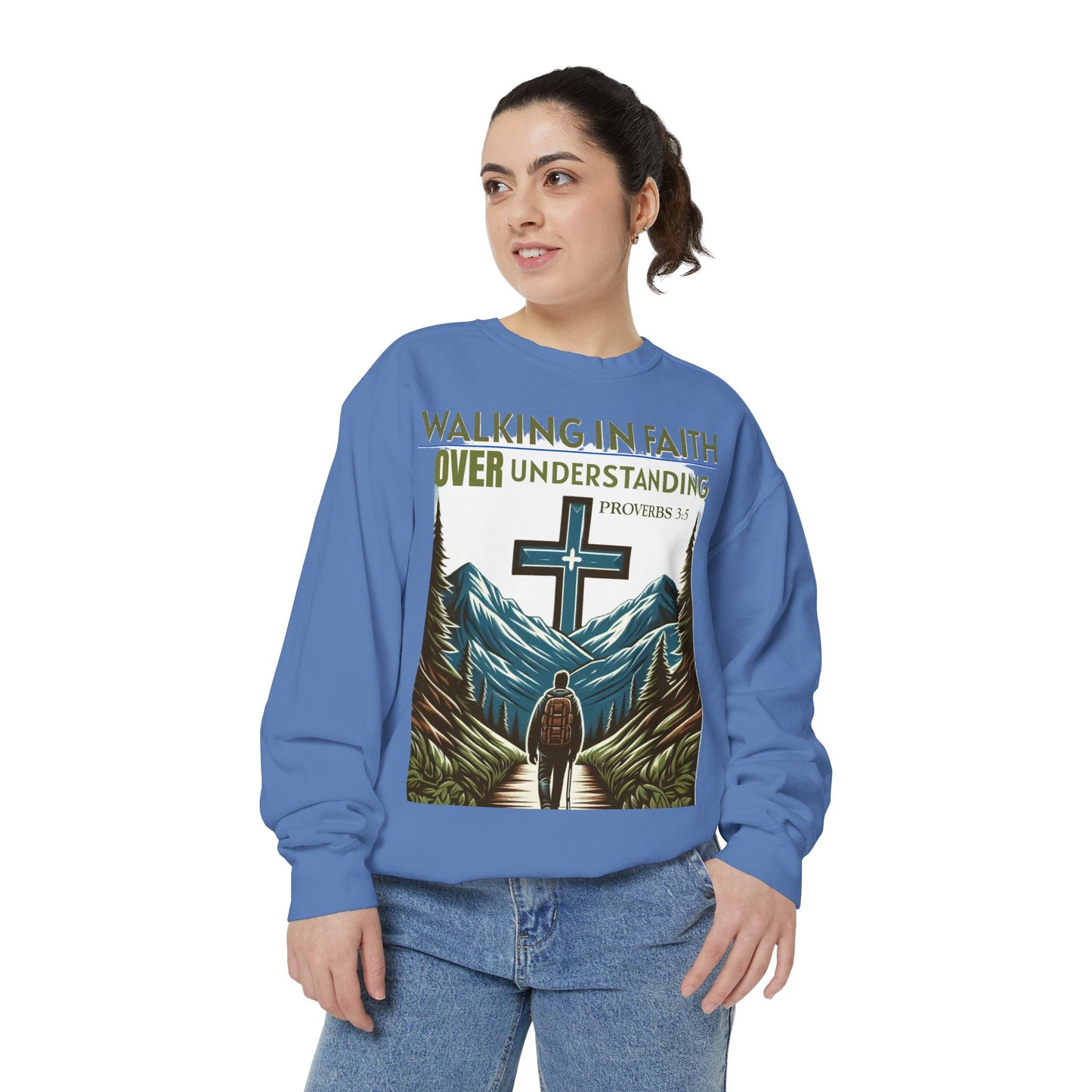 Faithful Unisex Sweatshirt - Bible Verse Proverbs 3:5