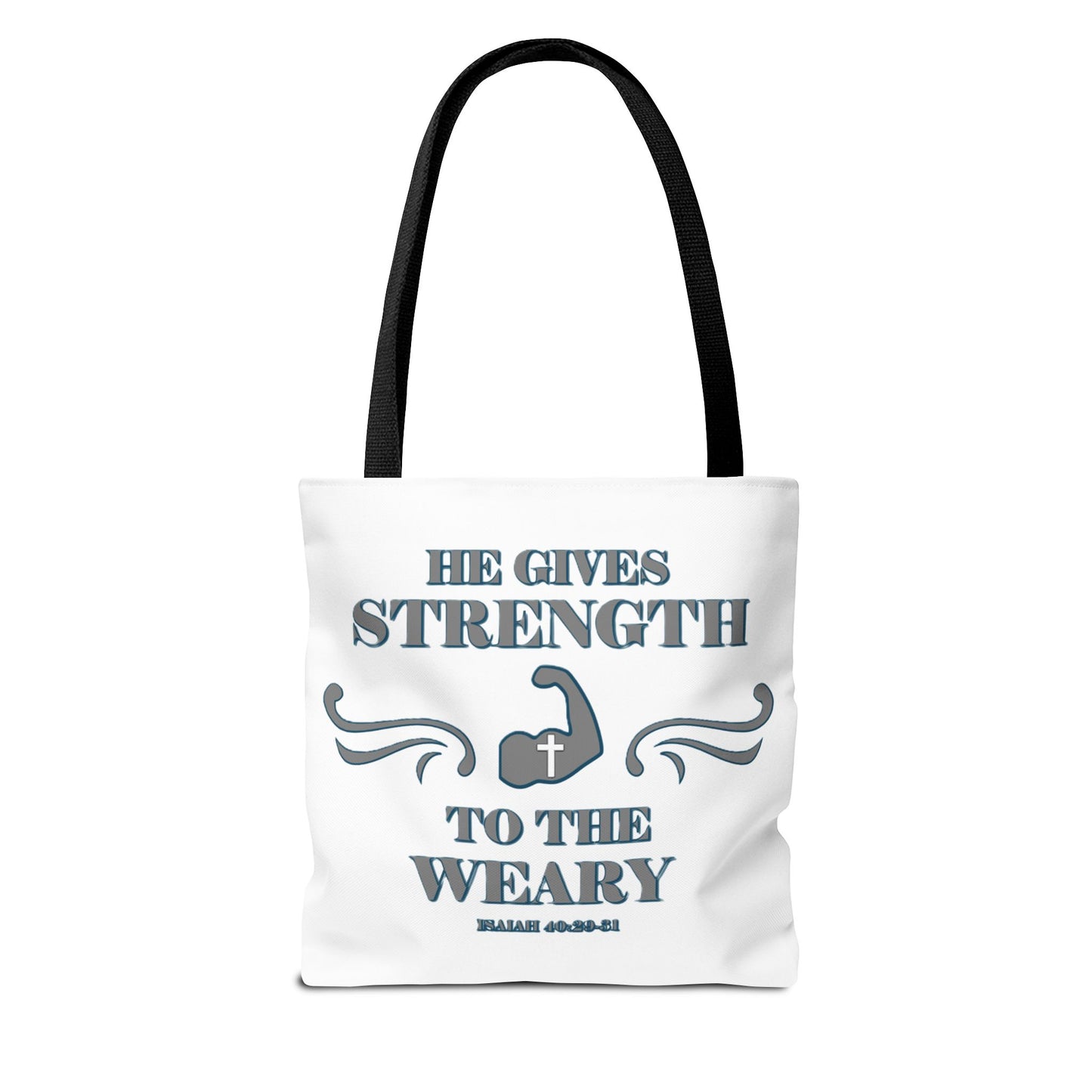 Tote Bag with Bible Verse Isaiah 40:29-31