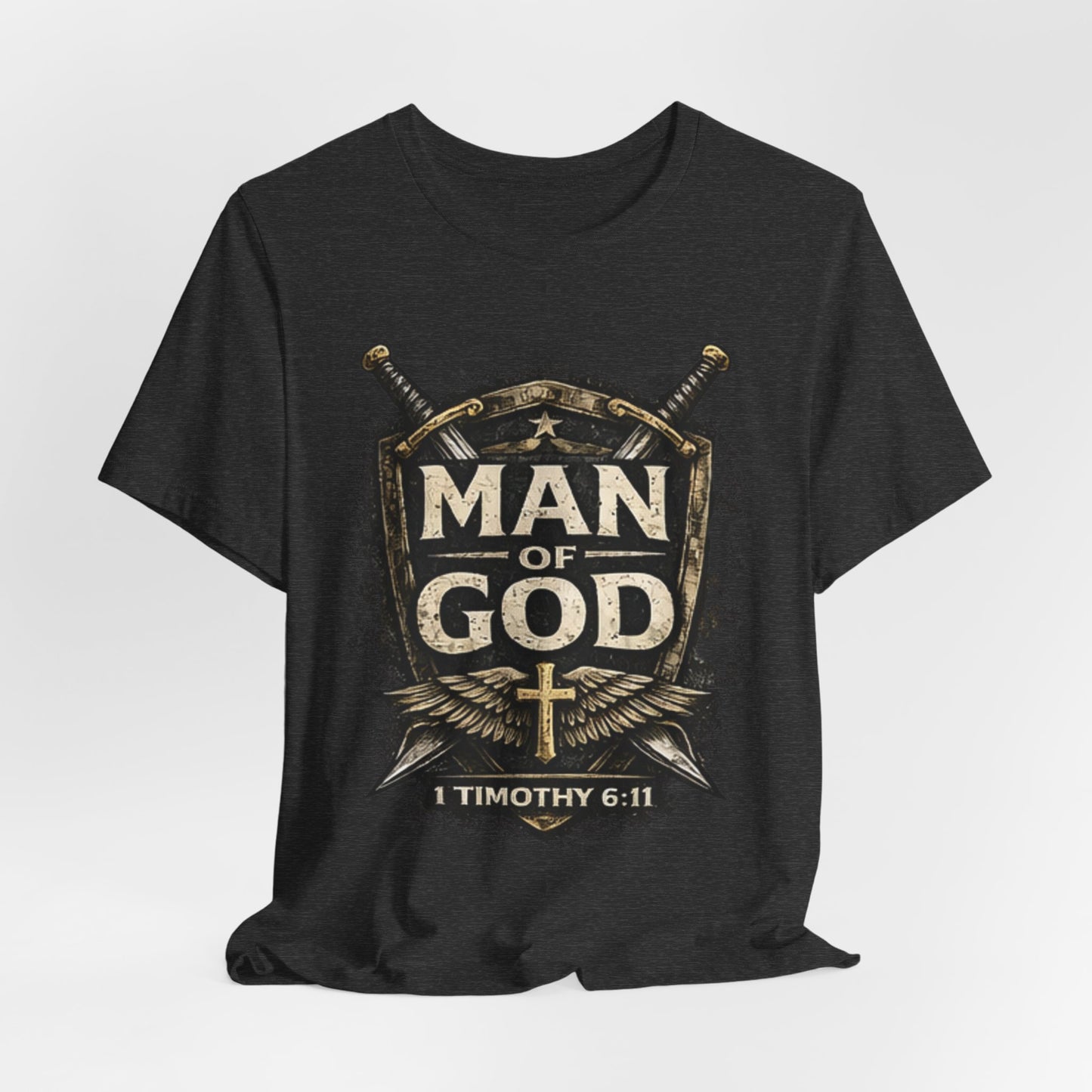 Man of God Tee — 1 Timothy 6:11 Christian Faith T-Shirt