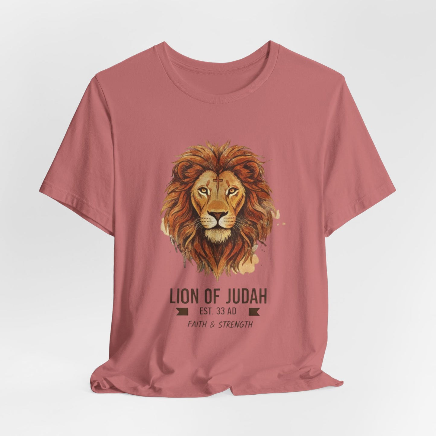 Lion of Judah T-Shirt — Faith & Strength Christian Tee